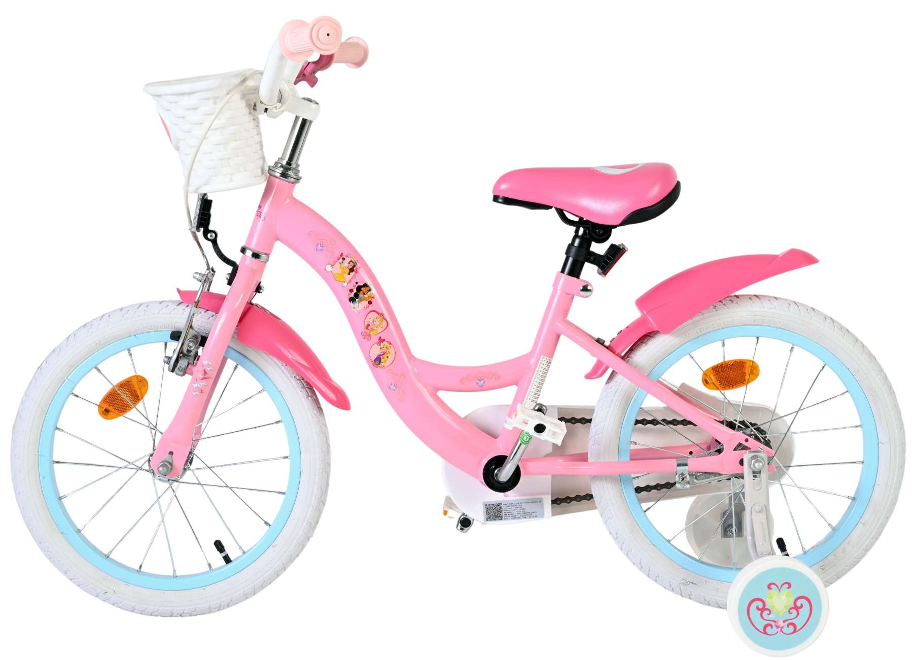 Disney Princess Kinderfiets - Meisjes - 16 inch - Roze 7 Disney Princess Kinderfiets - Meisjes - 16 inch - Roze - Afbeelding 7