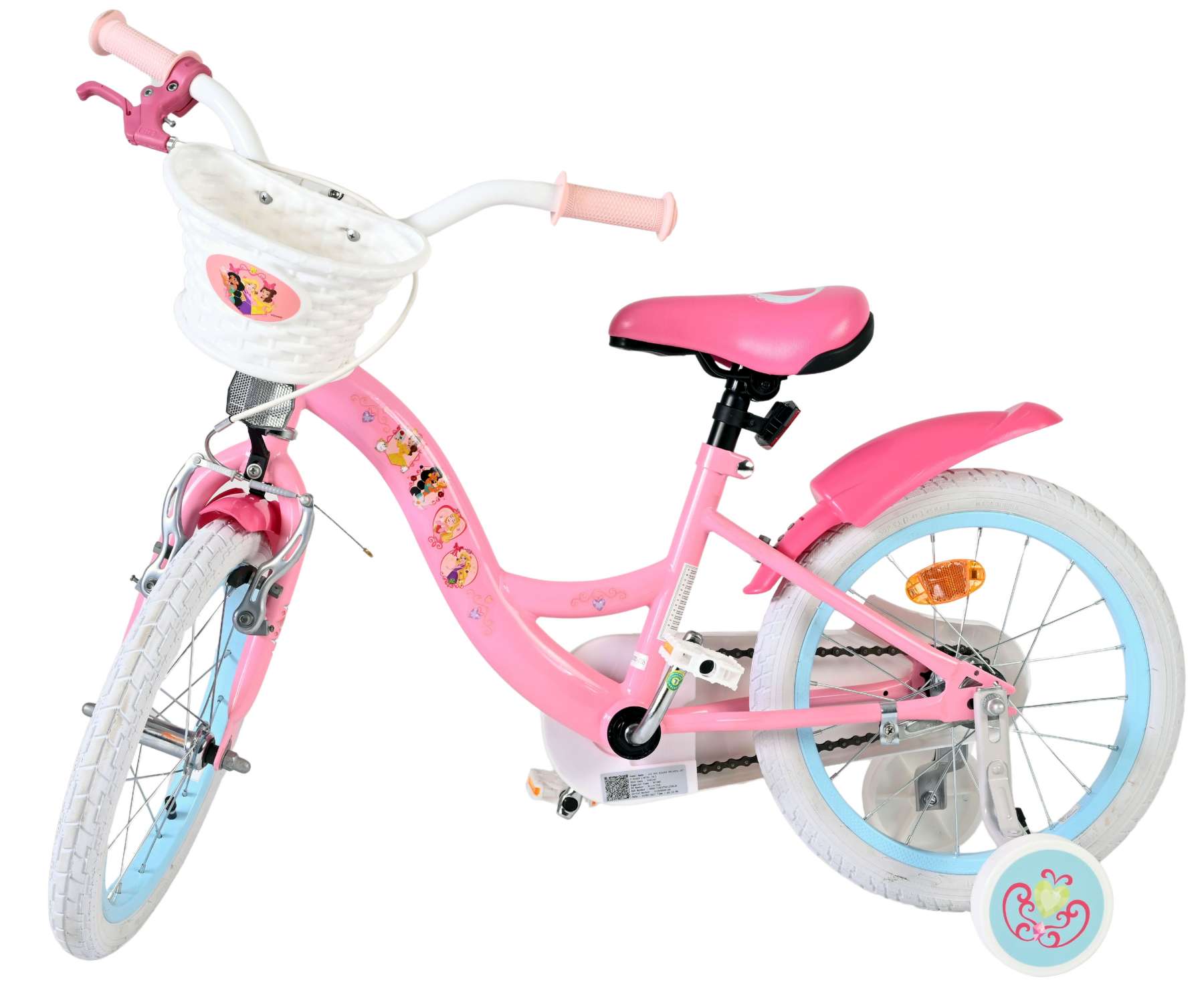 Disney Princess Kinderfiets - Meisjes - 16 inch - Roze 8 Disney Princess Kinderfiets - Meisjes - 16 inch - Roze - Afbeelding 8