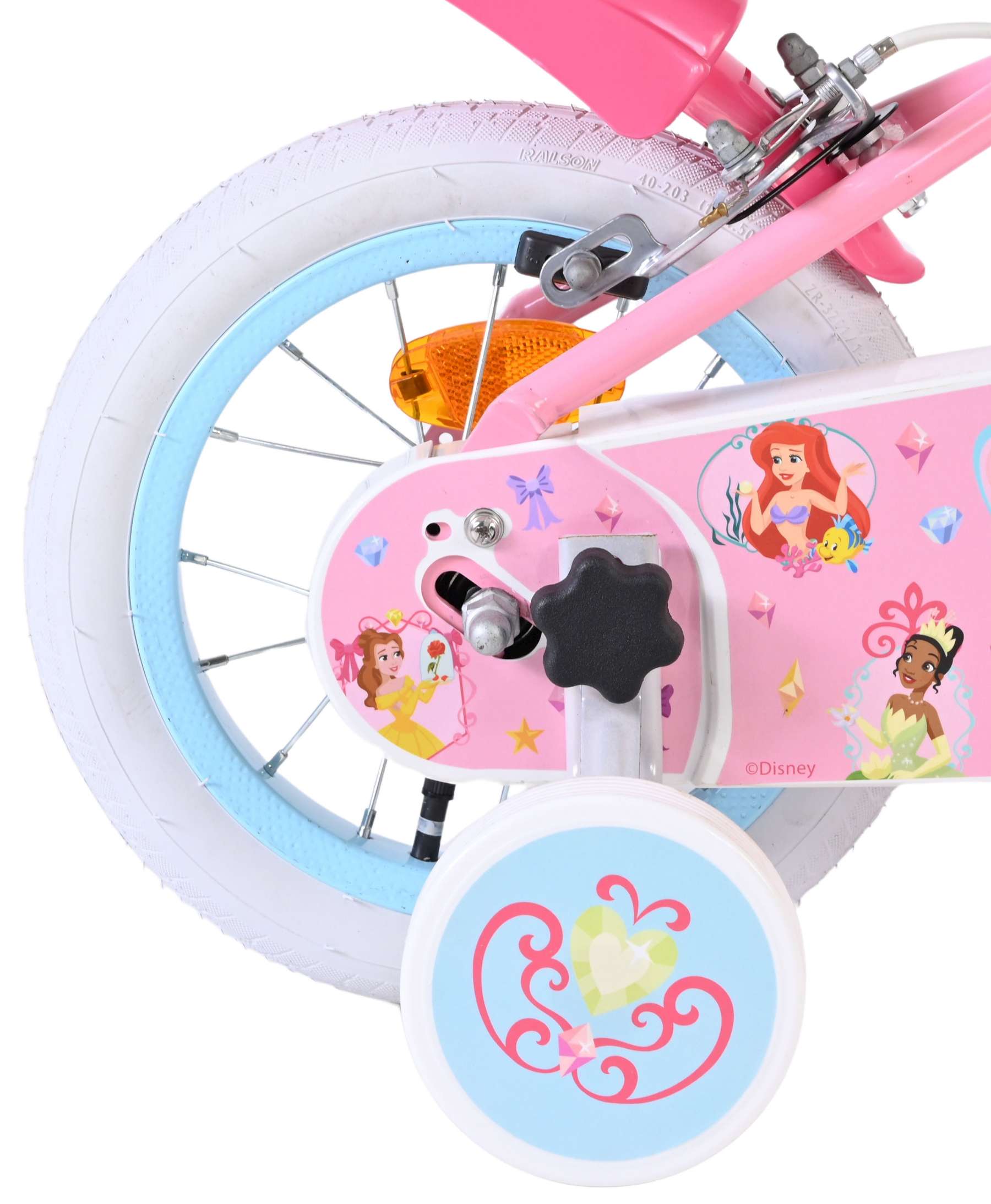 Disney Princess Kinderfiets - Meisjes - 12 inch - Roze - Twee Handremmen 2 Disney Princess Kinderfiets - Meisjes - 12 inch - Roze - Twee Handremmen - Afbeelding 2