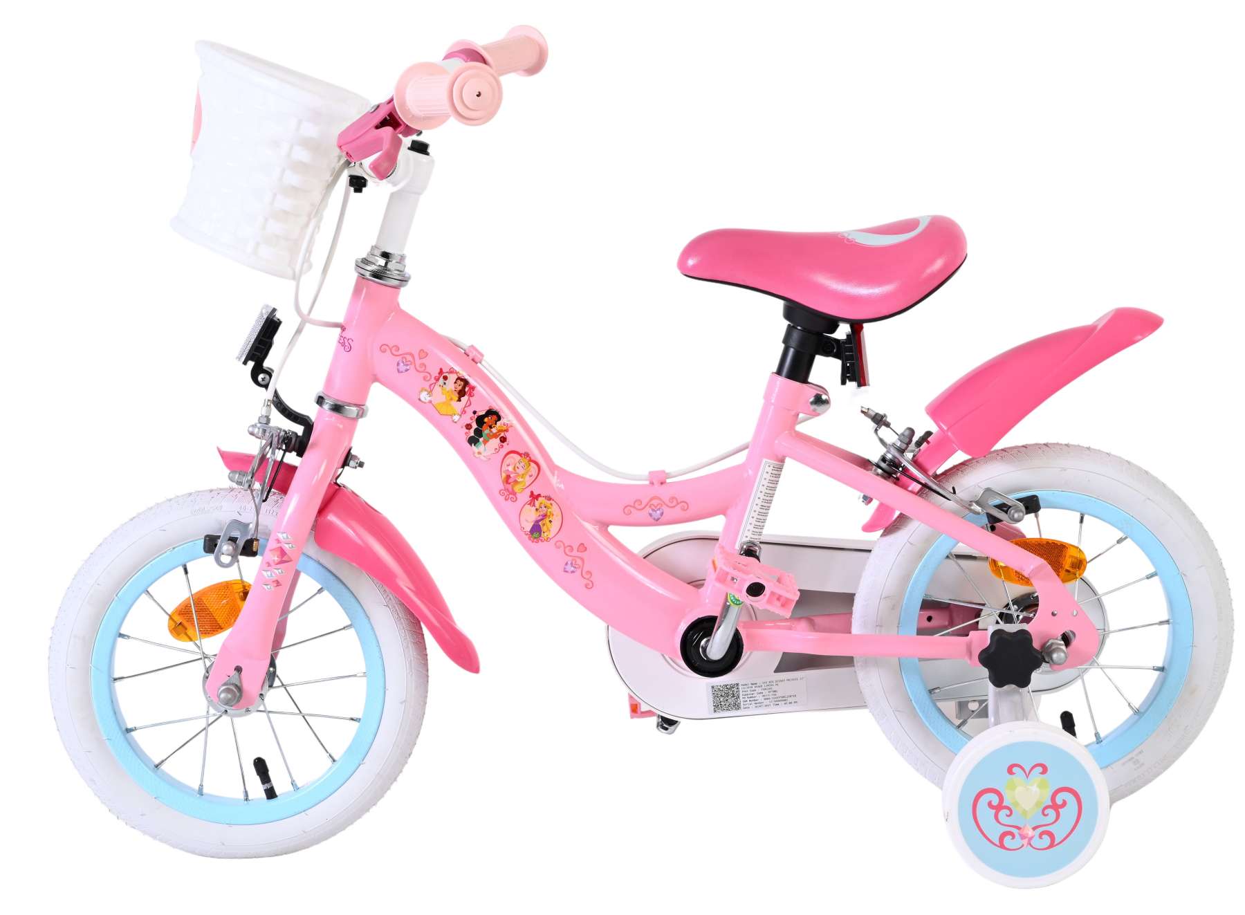 Disney Princess Kinderfiets - Meisjes - 12 inch - Roze - Twee Handremmen 7 Disney Princess Kinderfiets - Meisjes - 12 inch - Roze - Twee Handremmen - Afbeelding 7