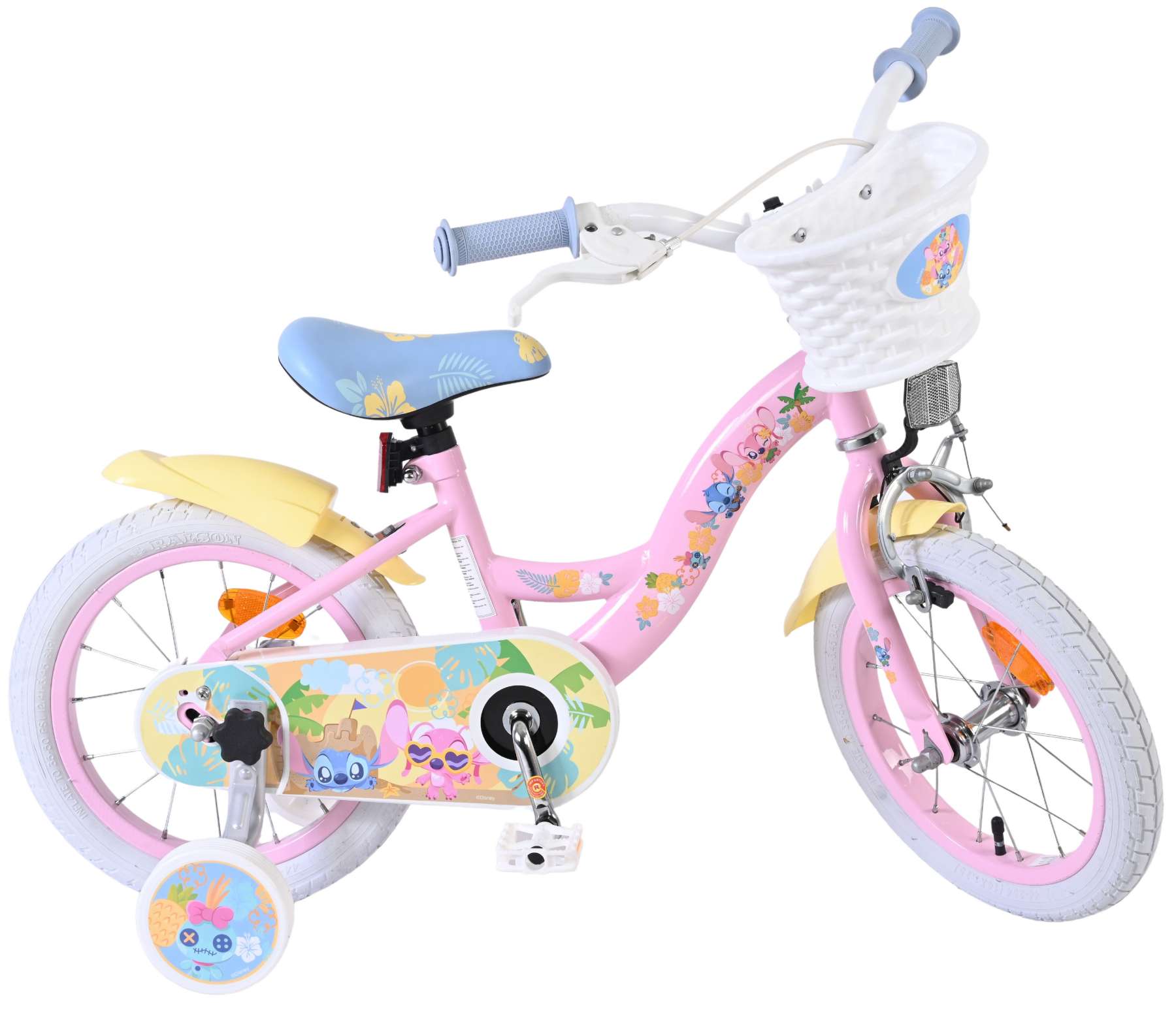 Disney Stitch Kinderfiets - Meisjes - 14 inch - Roze 10 Disney Stitch Kinderfiets - Meisjes - 14 inch - Roze - Afbeelding 10