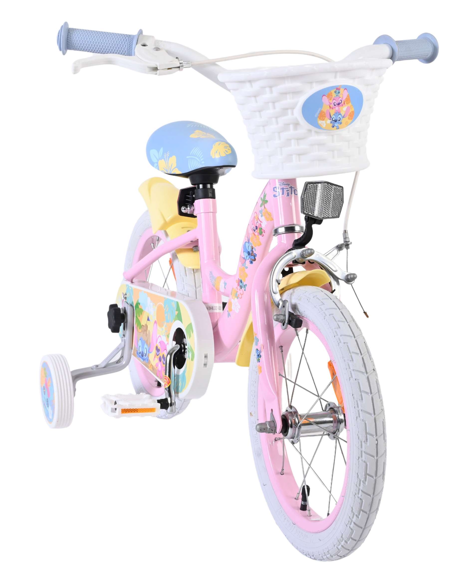 Disney Stitch Kinderfiets - Meisjes - 14 inch - Roze 5 Disney Stitch Kinderfiets - Meisjes - 14 inch - Roze - Afbeelding 5