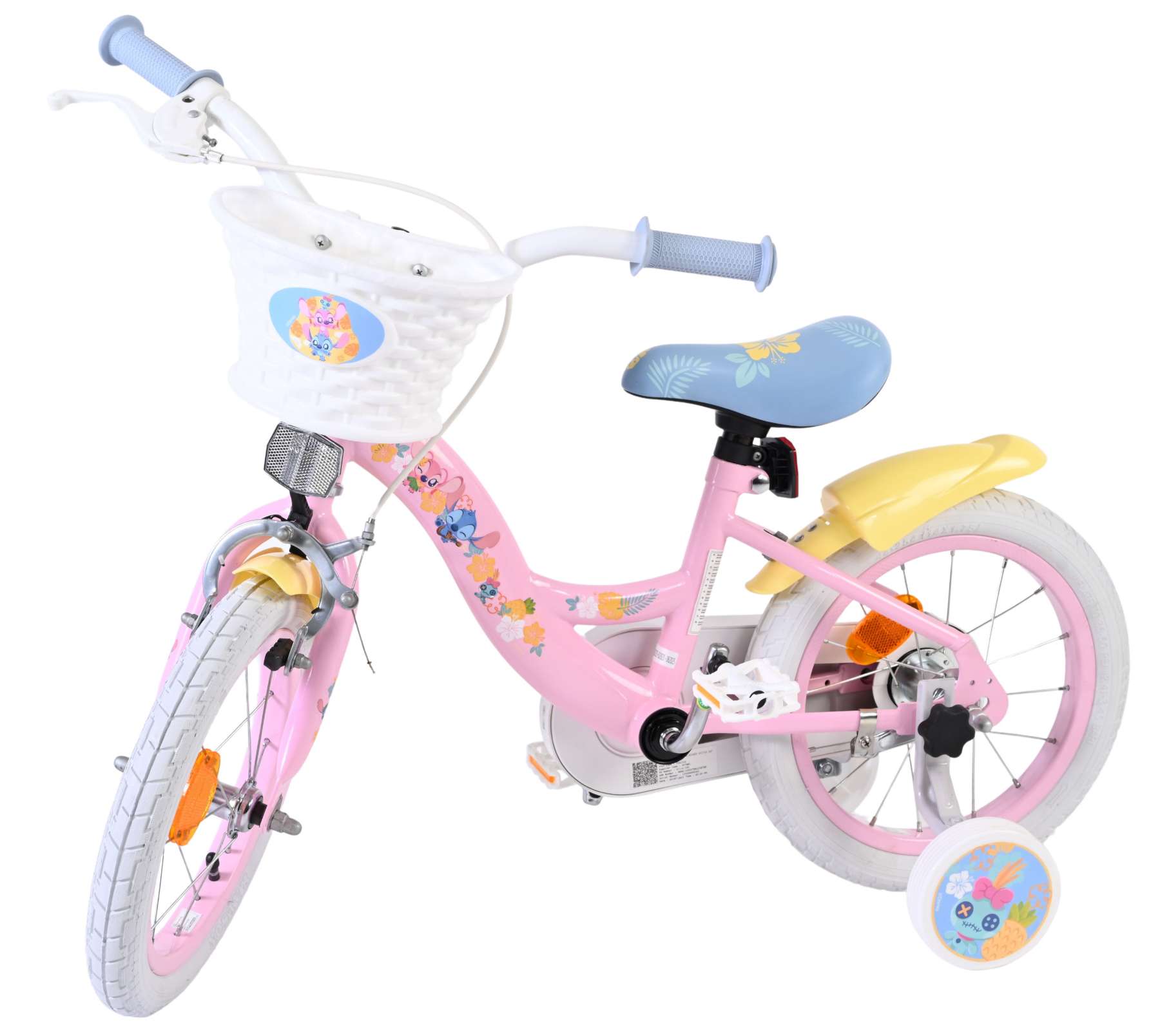 Disney Stitch Kinderfiets - Meisjes - 14 inch - Roze 8 Disney Stitch Kinderfiets - Meisjes - 14 inch - Roze - Afbeelding 8