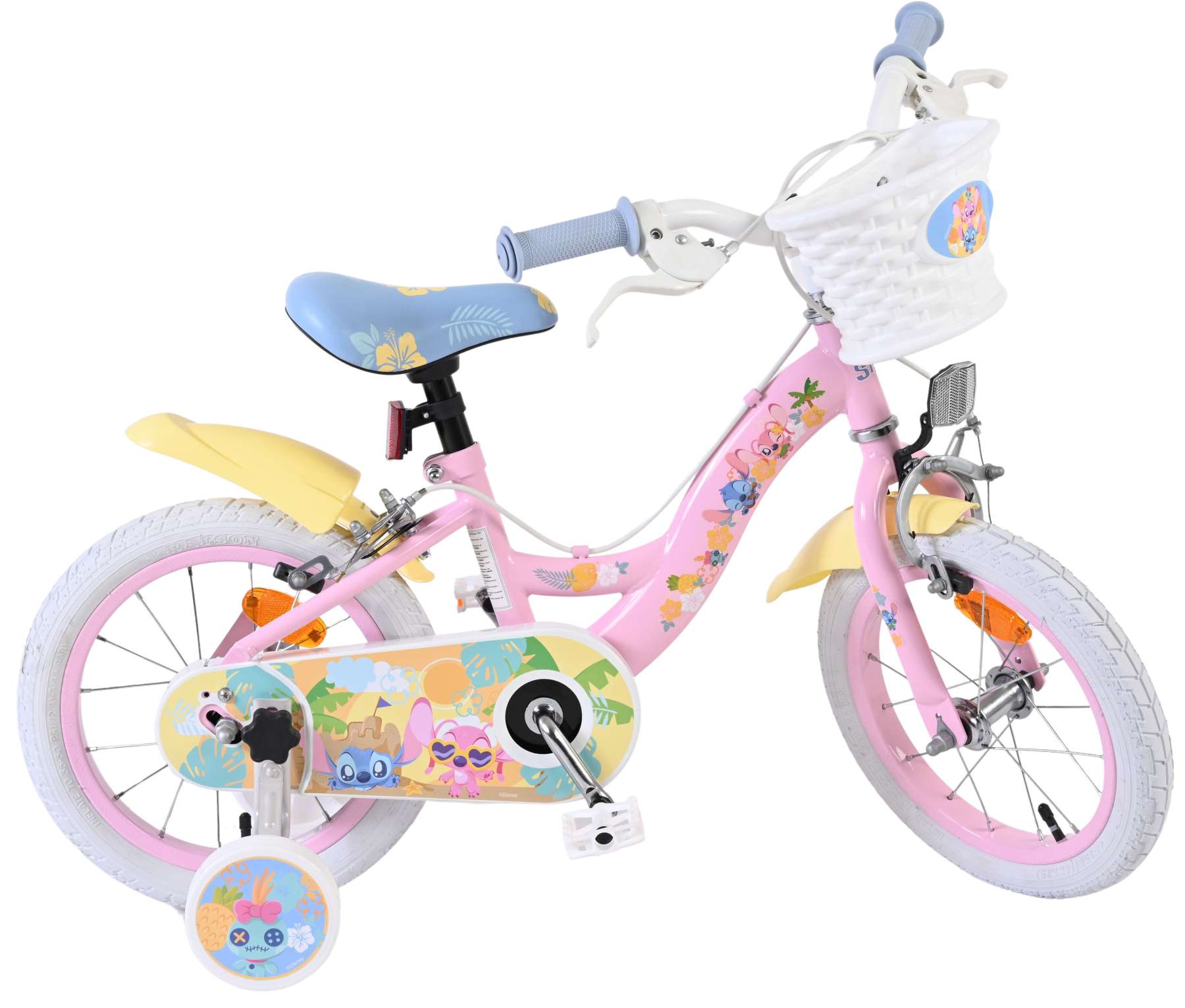 Disney Stitch Kinderfiets - Meisjes - 14 inch - Roze - Twee handremmen 10 Disney Stitch Kinderfiets - Meisjes - 14 inch - Roze - Twee handremmen - Afbeelding 10