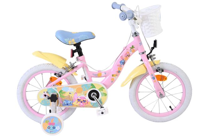 Disney Stitch Kinderfiets - Meisjes - 14 inch - Roze - Twee handremmen 1 Disney Stitch Kinderfiets - Meisjes - 14 inch - Roze - Twee handremmen