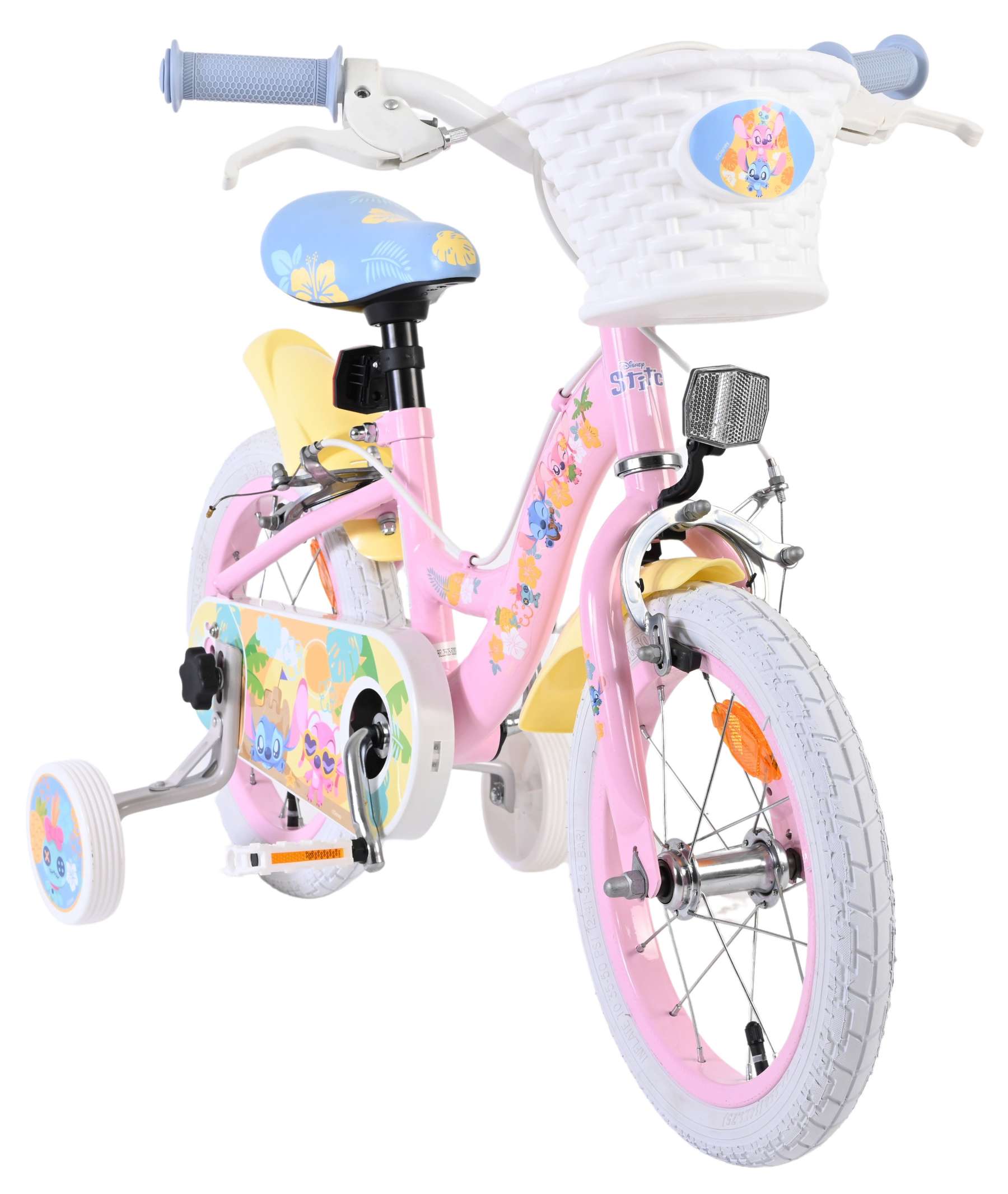 Disney Stitch Kinderfiets - Meisjes - 14 inch - Roze - Twee handremmen 5 Disney Stitch Kinderfiets - Meisjes - 14 inch - Roze - Twee handremmen - Afbeelding 5