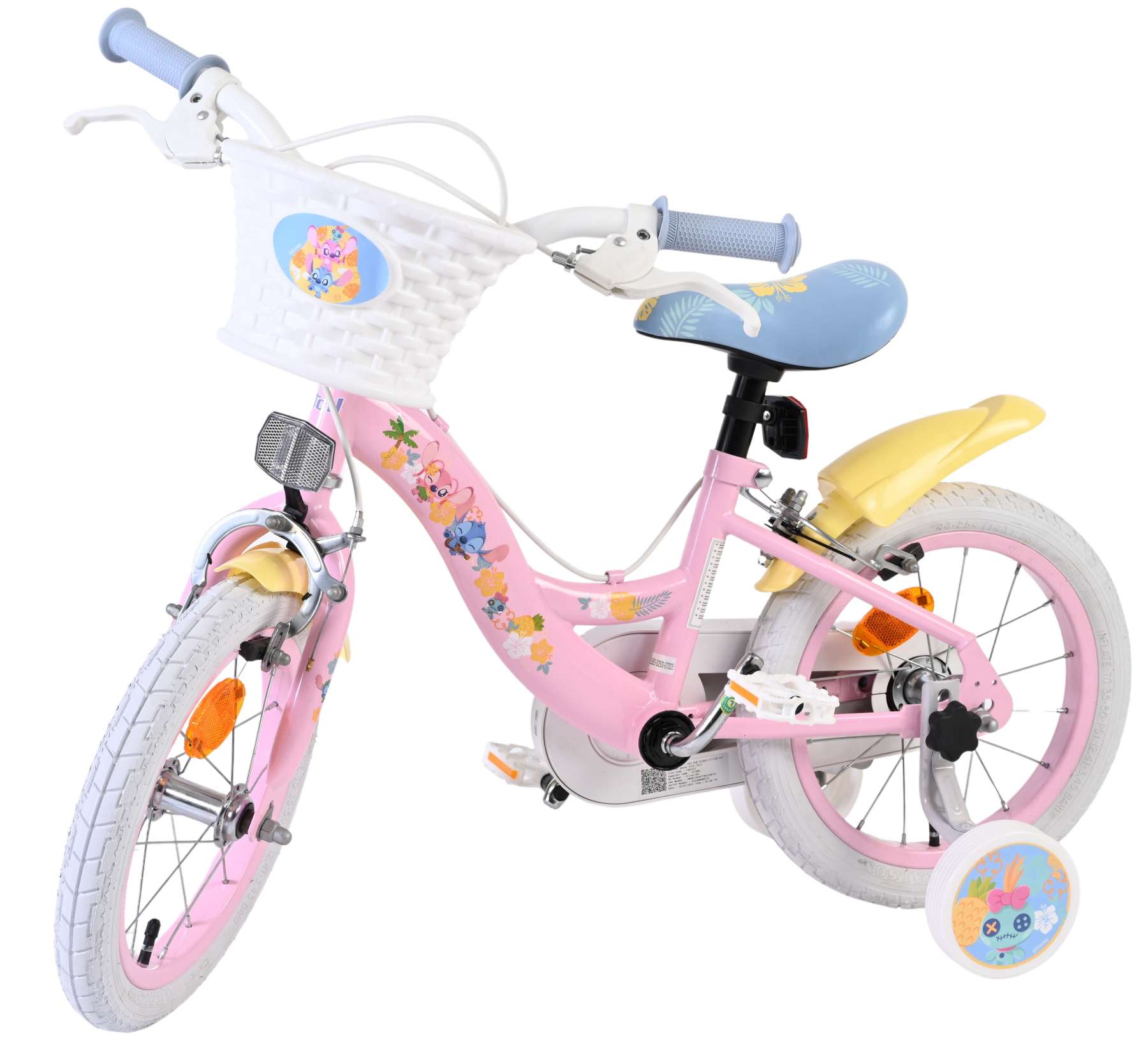 Disney Stitch Kinderfiets - Meisjes - 14 inch - Roze - Twee handremmen 8 Disney Stitch Kinderfiets - Meisjes - 14 inch - Roze - Twee handremmen - Afbeelding 8