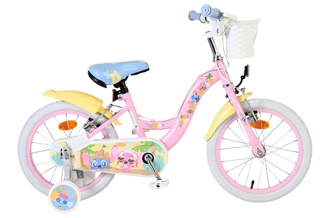 Disney Stitch Kinderfiets - Meisjes - 16 inch - Roze - Twee handremmen 1 Disney Stitch Kinderfiets - Meisjes - 16 inch - Roze - Twee handremmen