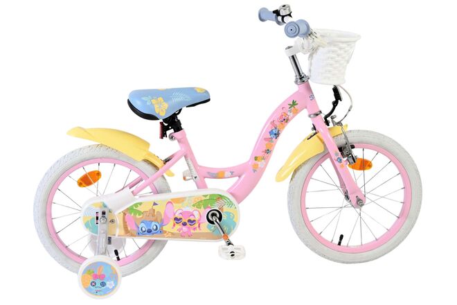 Disney Stitch Kinderfiets - Meisjes - 16 inch - Roze 1 Disney Stitch Kinderfiets - Meisjes - 16 inch - Roze
