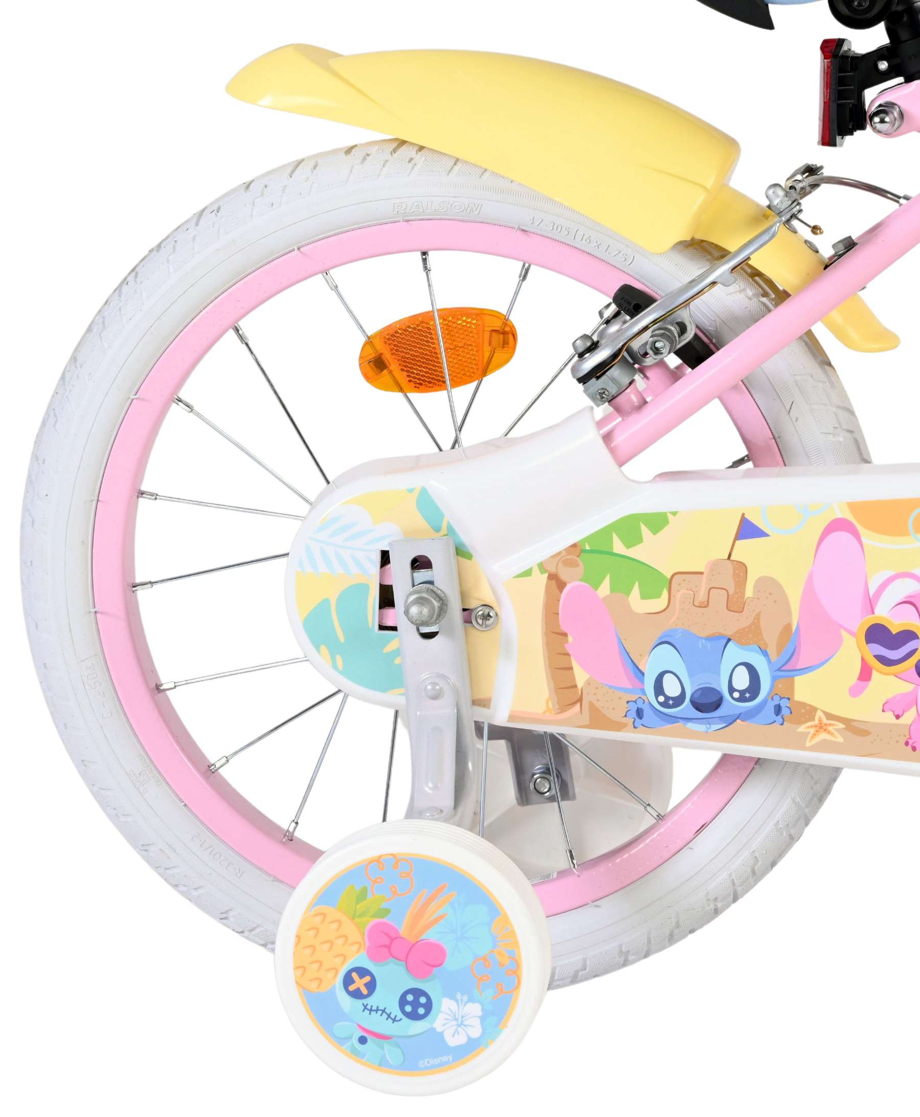 Disney Stitch Kinderfiets - Meisjes - 16 inch - Roze - Twee handremmen 2 Disney Stitch Kinderfiets - Meisjes - 16 inch - Roze - Twee handremmen - Afbeelding 2