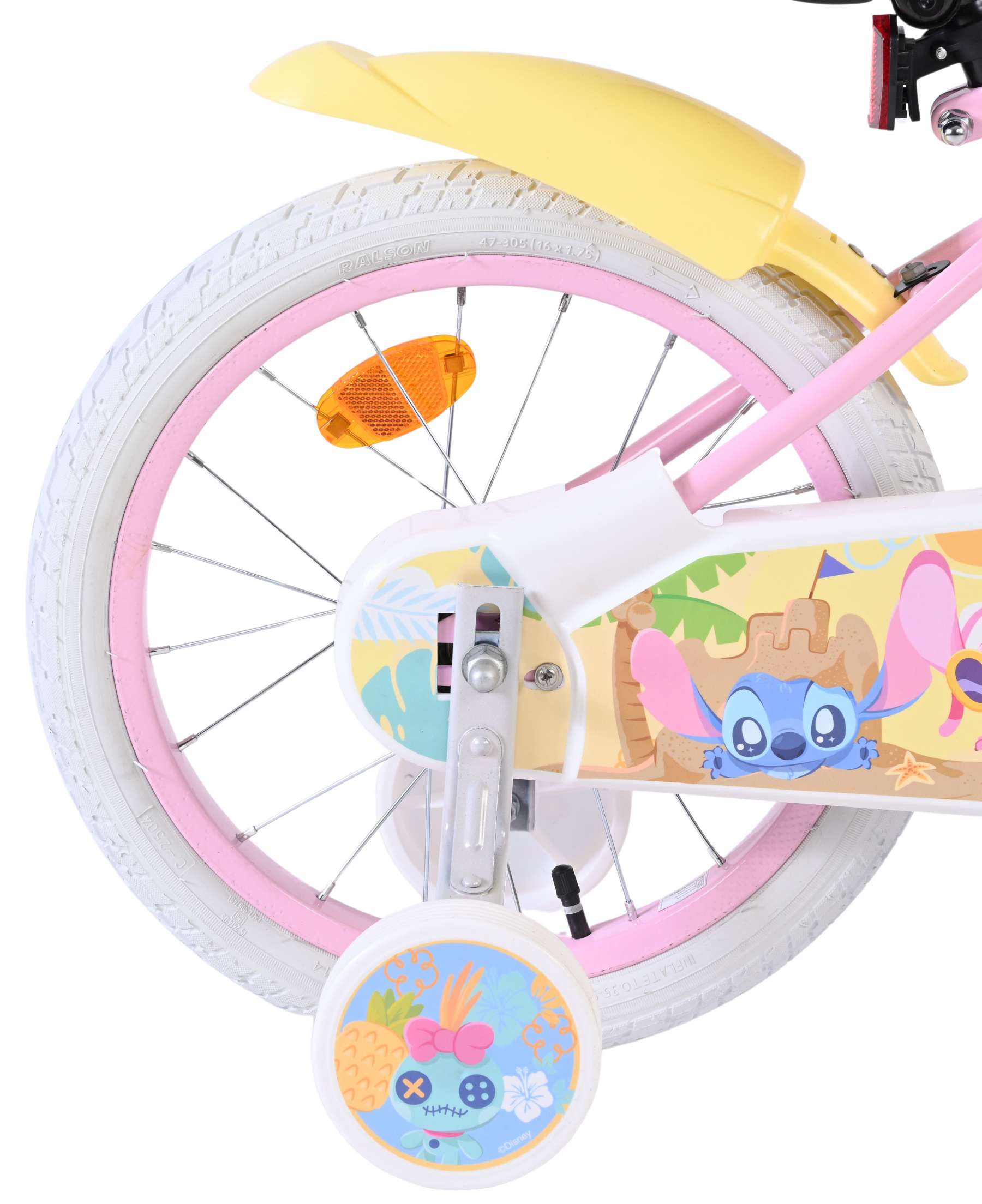 Disney Stitch Kinderfiets - Meisjes - 16 inch - Roze 2 Disney Stitch Kinderfiets - Meisjes - 16 inch - Roze - Afbeelding 2