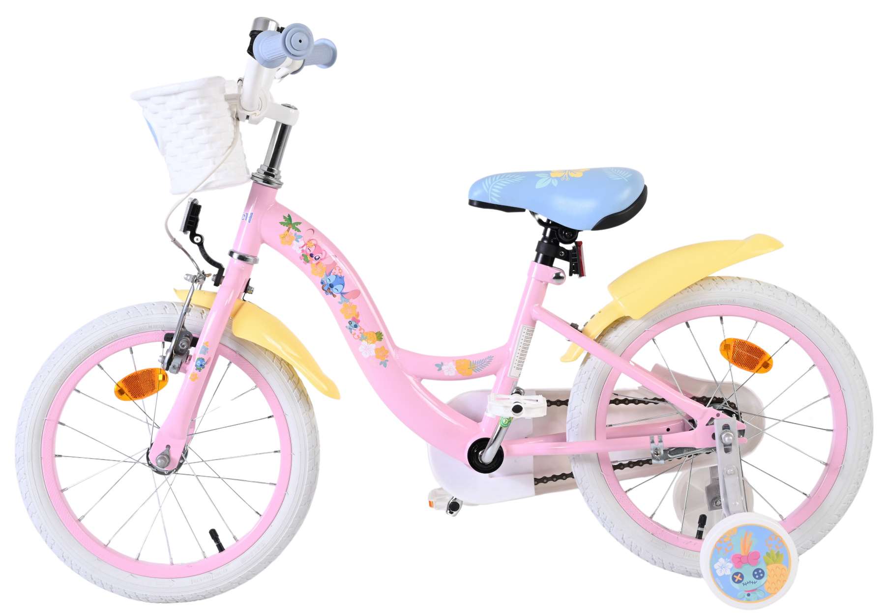 Disney Stitch Kinderfiets - Meisjes - 16 inch - Roze 7 Disney Stitch Kinderfiets - Meisjes - 16 inch - Roze - Afbeelding 7