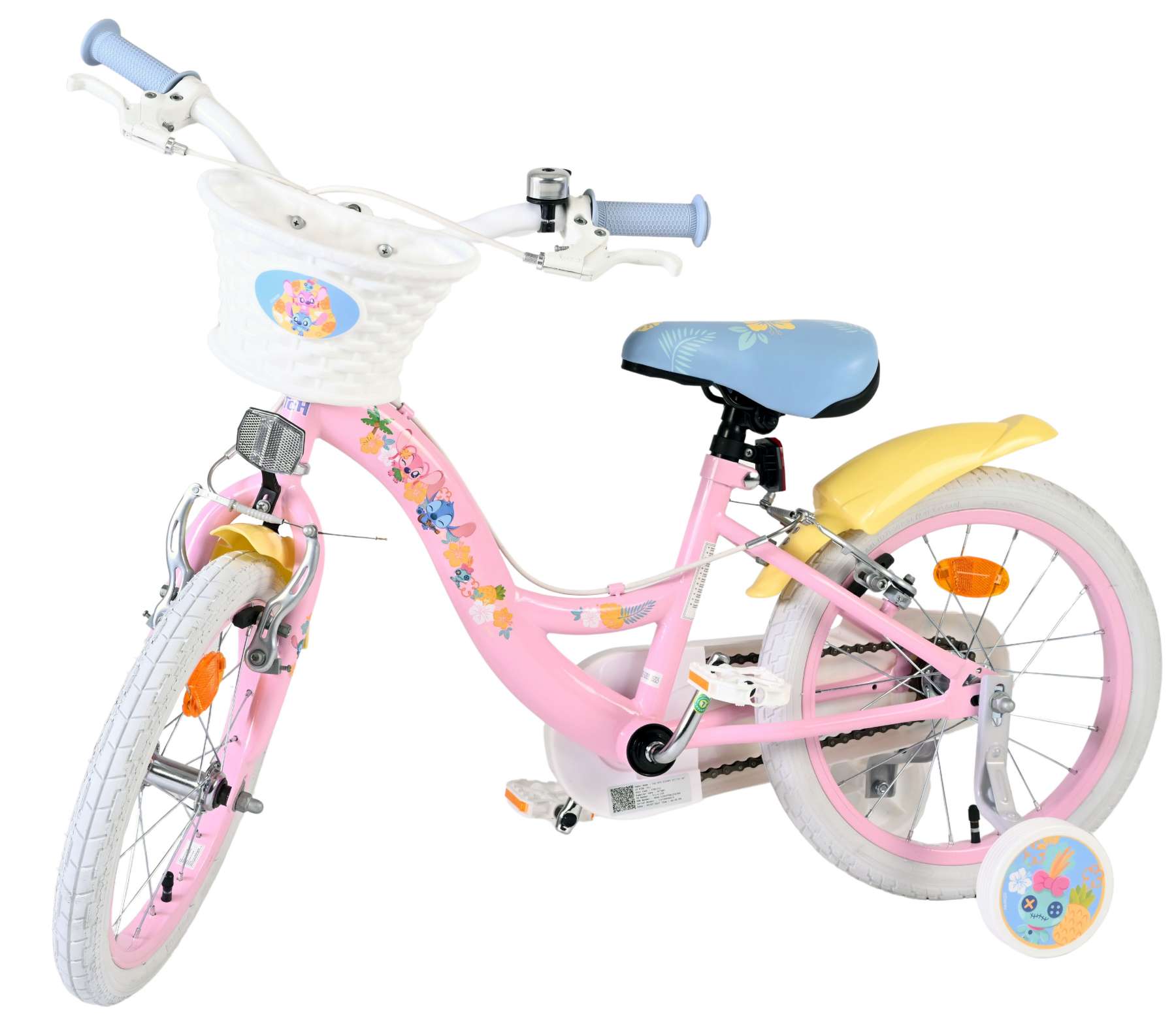 Disney Stitch Kinderfiets - Meisjes - 16 inch - Roze - Twee handremmen 8 Disney Stitch Kinderfiets - Meisjes - 16 inch - Roze - Twee handremmen - Afbeelding 8