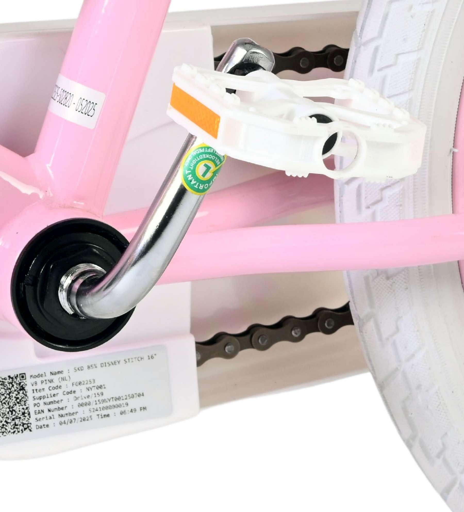 Disney Stitch Kinderfiets - Meisjes - 16 inch - Roze - Twee handremmen 9 Disney Stitch Kinderfiets - Meisjes - 16 inch - Roze - Twee handremmen - Afbeelding 9