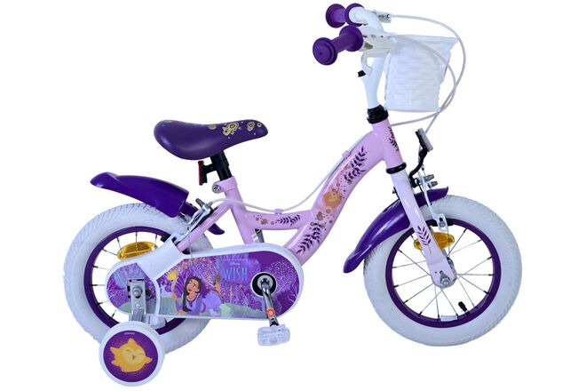 Disney Wish Kinderfiets - Meisjes - 12 inch - Paars - Twee Handremmen 1 Disney Wish Kinderfiets - Meisjes - 12 inch - Paars - Twee Handremmen