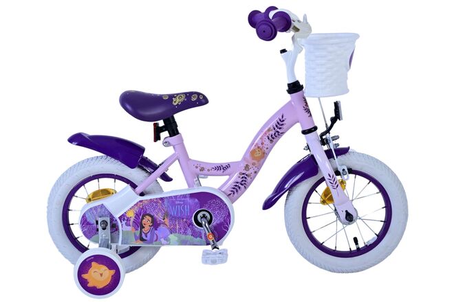 Disney Wish Kinderfiets - Meisjes - 12 inch - Paars 1 Disney Wish Kinderfiets - Meisjes - 12 inch - Paars
