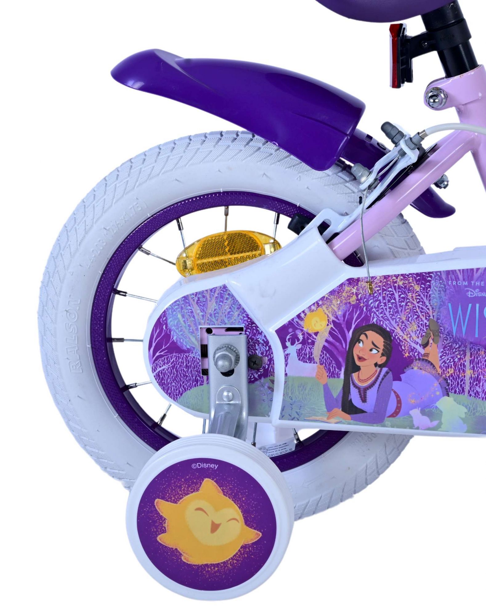 Disney Wish Kinderfiets - Meisjes - 12 inch - Paars - Twee Handremmen 2 Disney Wish Kinderfiets - Meisjes - 12 inch - Paars - Twee Handremmen - Afbeelding 2