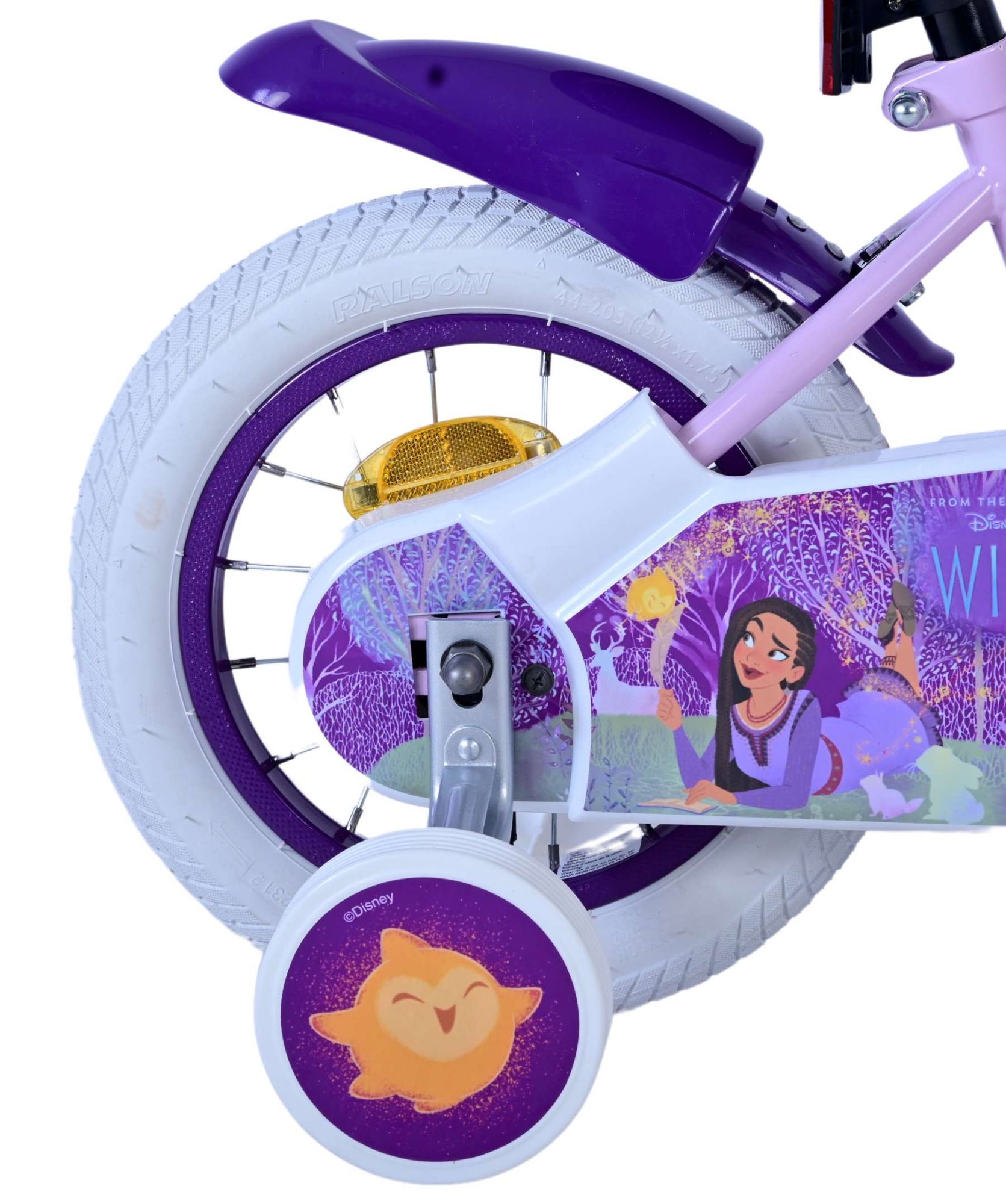 Disney Wish Kinderfiets - Meisjes - 12 inch - Paars 2 Disney Wish Kinderfiets - Meisjes - 12 inch - Paars - Afbeelding 2