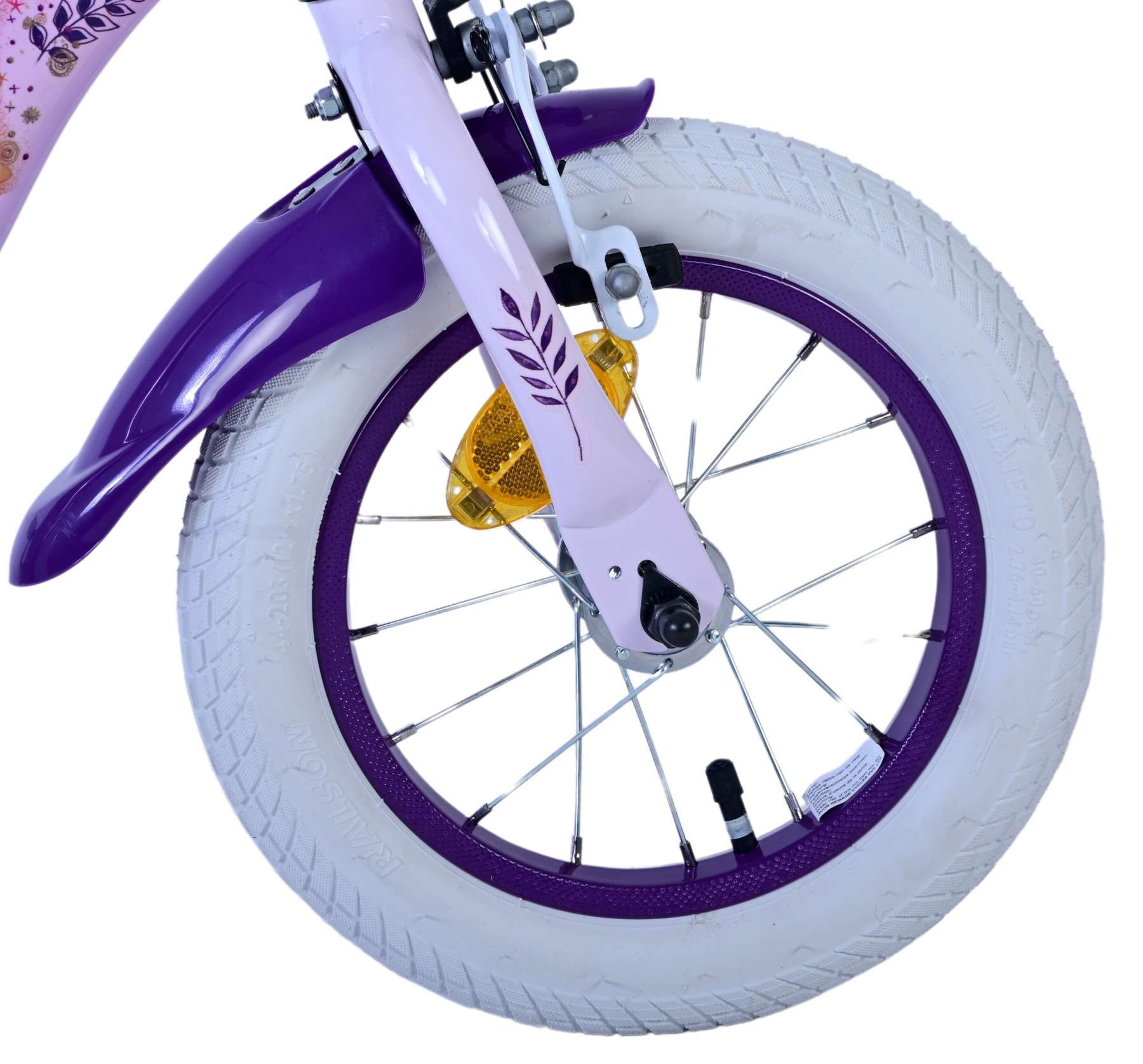 Disney Wish Kinderfiets - Meisjes - 12 inch - Paars 3 Disney Wish Kinderfiets - Meisjes - 12 inch - Paars - Afbeelding 3