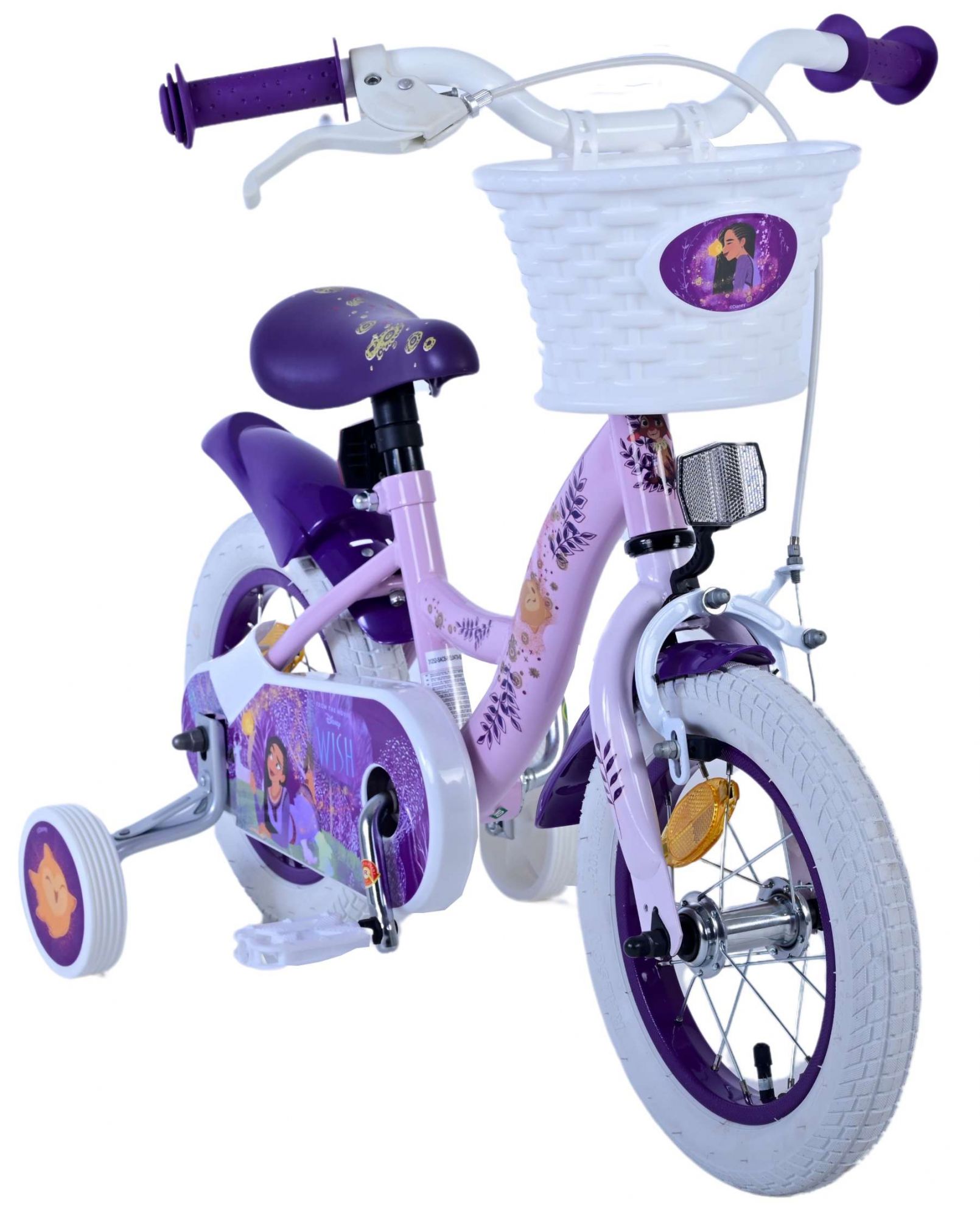 Disney Wish Kinderfiets - Meisjes - 12 inch - Paars 5 Disney Wish Kinderfiets - Meisjes - 12 inch - Paars - Afbeelding 5