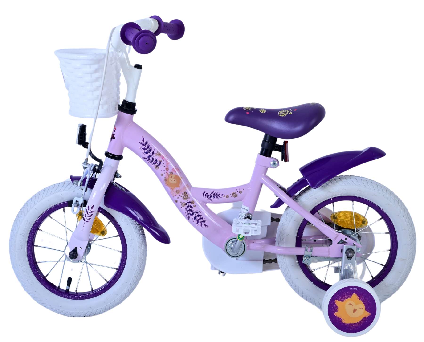 Disney Wish Kinderfiets - Meisjes - 12 inch - Paars 7 Disney Wish Kinderfiets - Meisjes - 12 inch - Paars - Afbeelding 7
