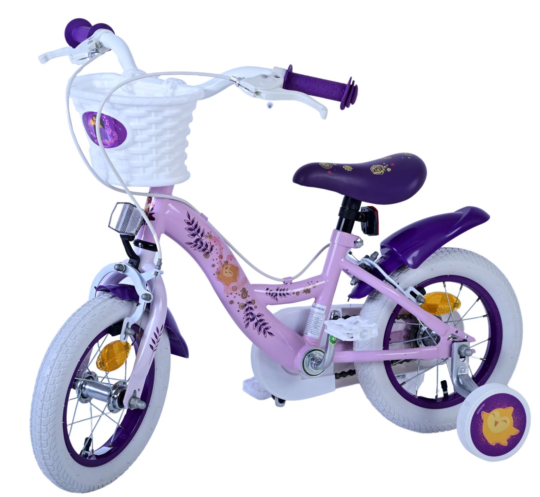 Disney Wish Kinderfiets - Meisjes - 12 inch - Paars - Twee Handremmen 8 Disney Wish Kinderfiets - Meisjes - 12 inch - Paars - Twee Handremmen - Afbeelding 8