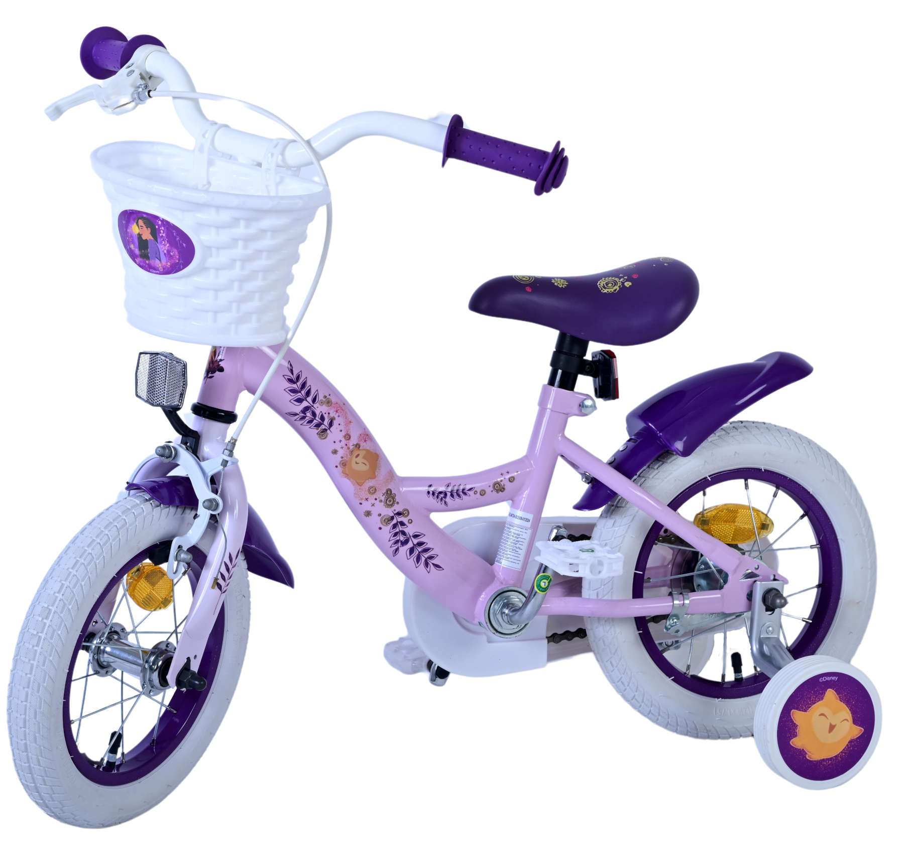Disney Wish Kinderfiets - Meisjes - 12 inch - Paars 8 Disney Wish Kinderfiets - Meisjes - 12 inch - Paars - Afbeelding 8