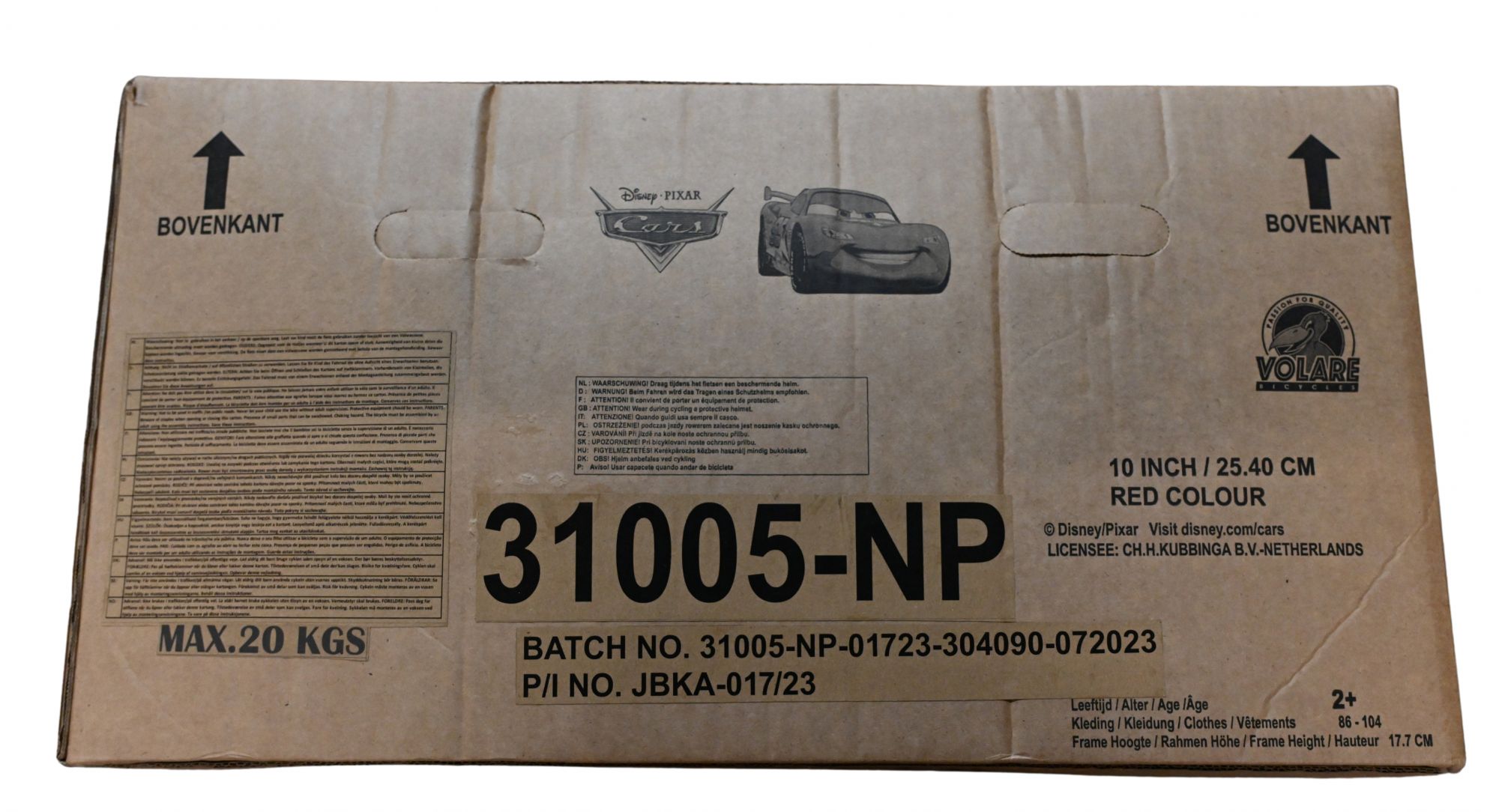 Disney Cars Kinderfiets - Jongens - 10 inch - Rood - Doortrapper 11 Disney Cars Kinderfiets - Jongens - 10 inch - Rood - Doortrapper - Afbeelding 11