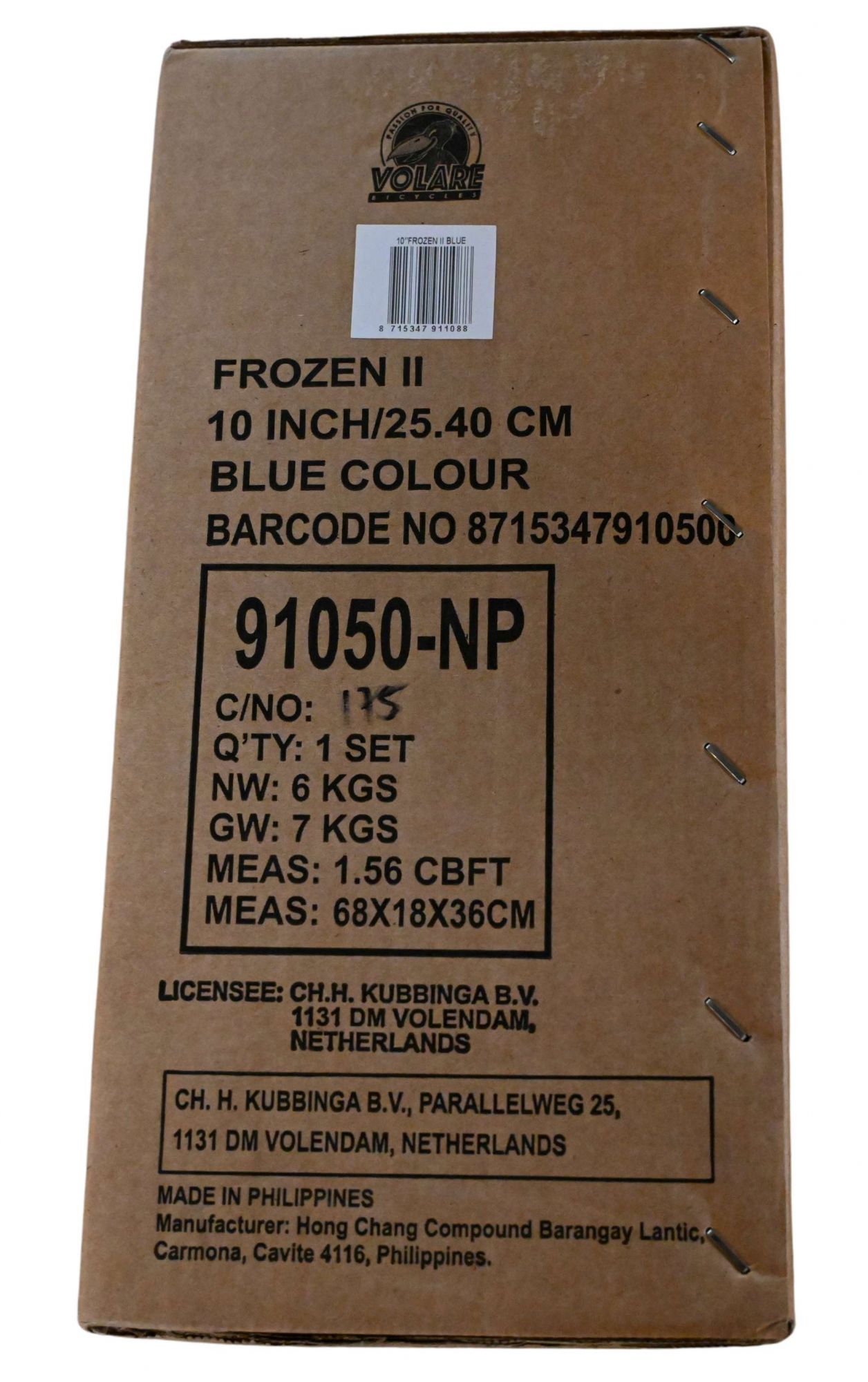 Disney Frozen 2 Kinderfiets - Meisjes - 10 inch - Blauw/Paars - Doortrapper 12 Disney Frozen 2 Kinderfiets - Meisjes - 10 inch - Blauw/Paars - Doortrapper - Afbeelding 12