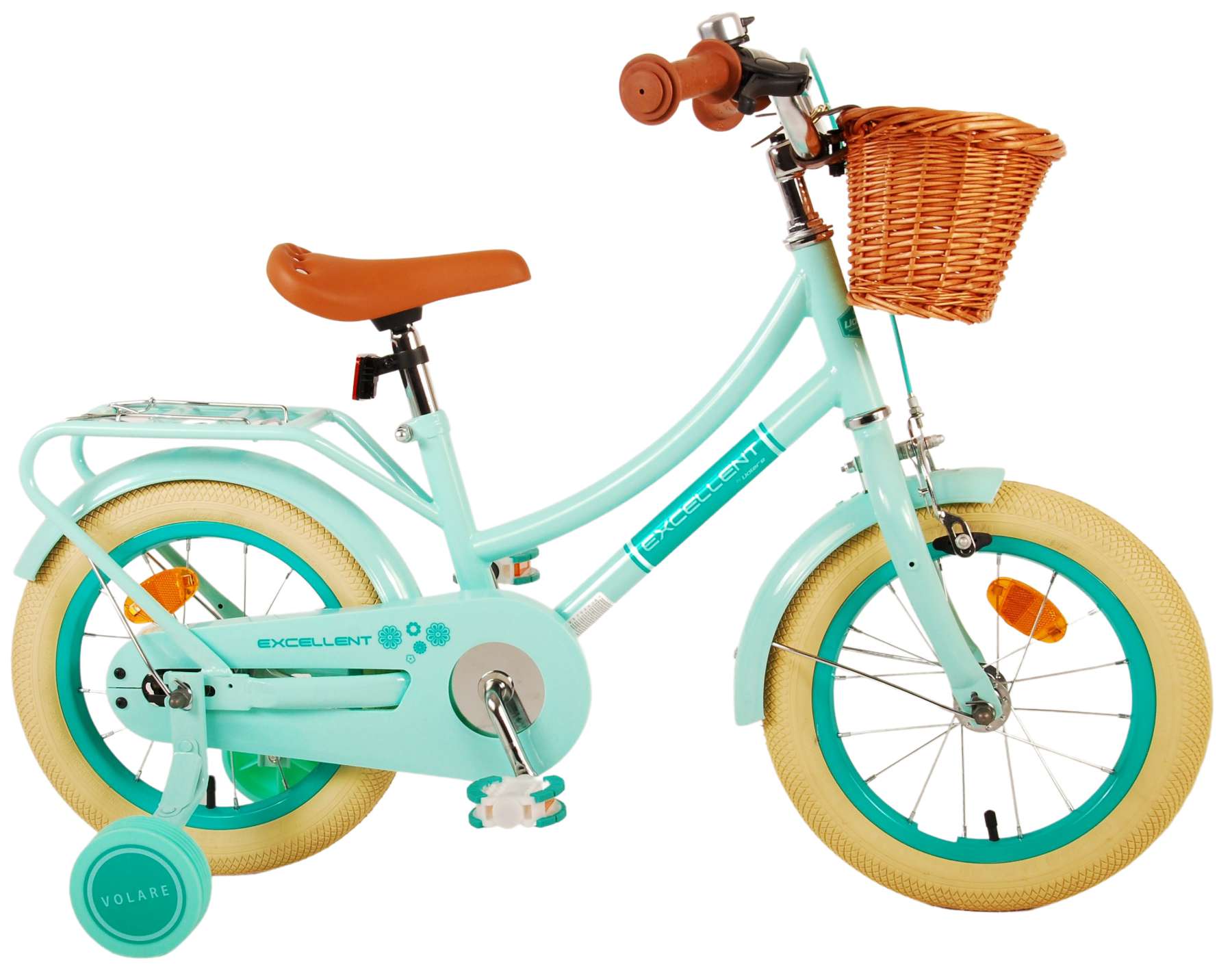 Volare Excellent Kinderfiets - Meisjes - 14 inch - Groen 2 Volare Excellent Kinderfiets - Meisjes - 14 inch - Groen - Afbeelding 2