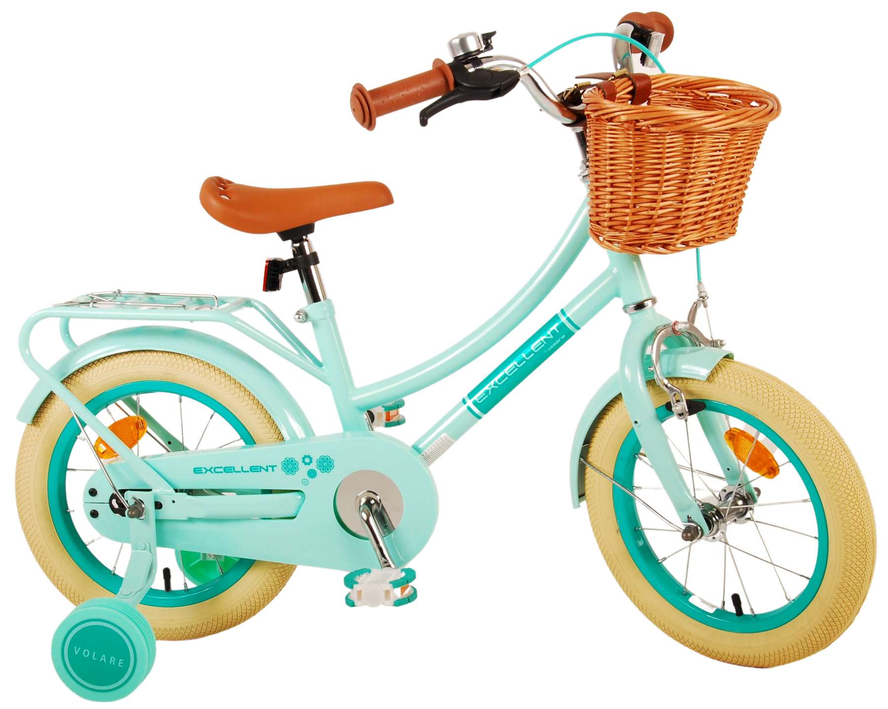 Volare Excellent Kinderfiets - Meisjes - 14 inch - Groen 3 Volare Excellent Kinderfiets - Meisjes - 14 inch - Groen - Afbeelding 3