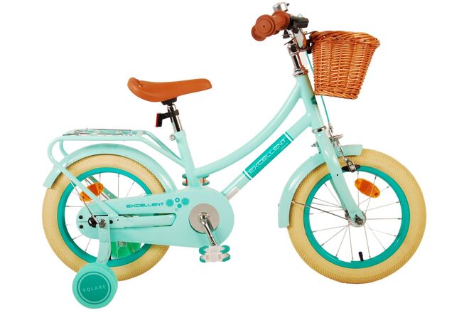 Volare Excellent Kinderfiets - Meisjes - 14 inch - Groen 1 Volare Excellent Kinderfiets - Meisjes - 14 inch - Groen
