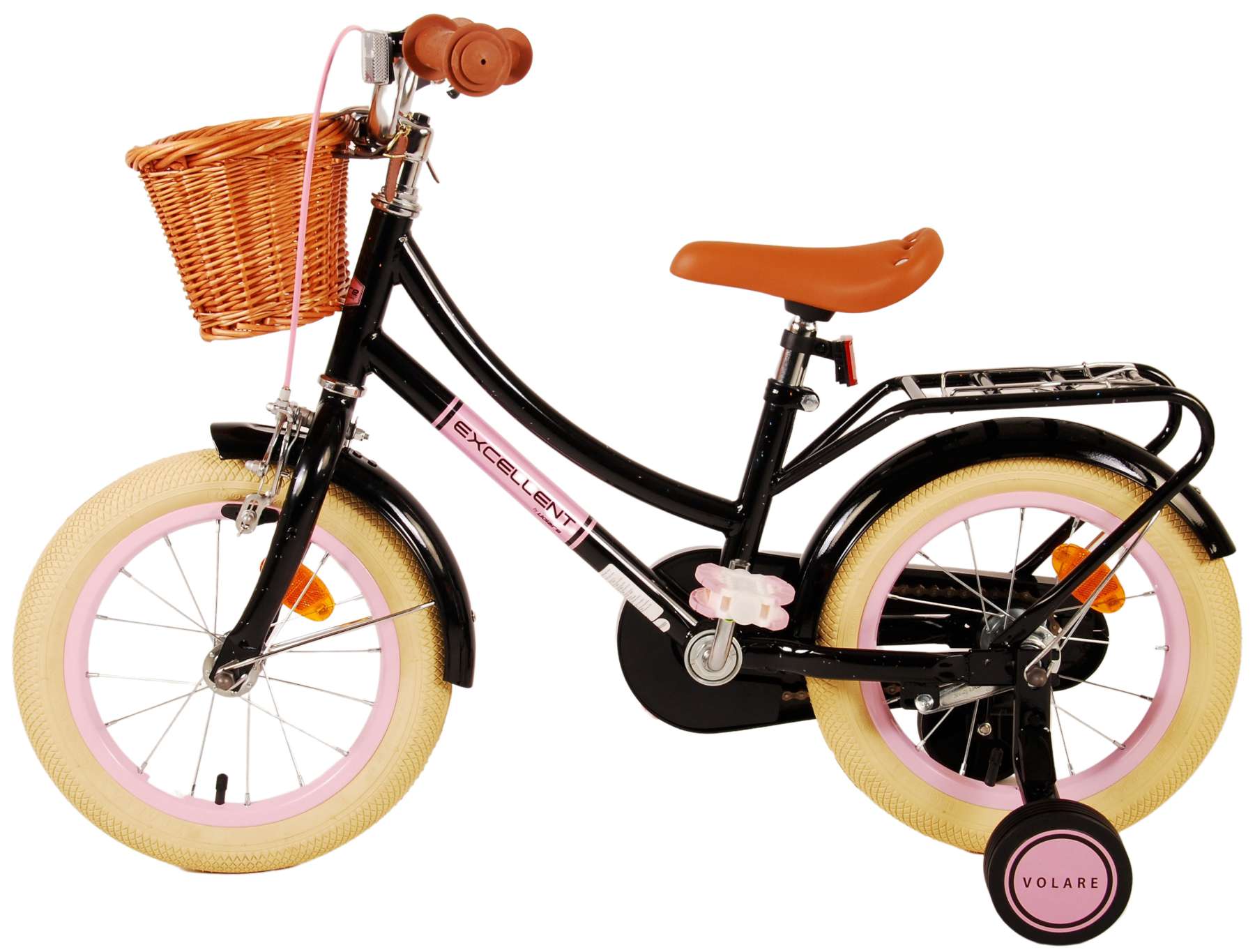 Volare Excellent Kinderfiets - Meisjes - 14 inch - Zwart 13 Volare Excellent Kinderfiets - Meisjes - 14 inch - Zwart - Afbeelding 13