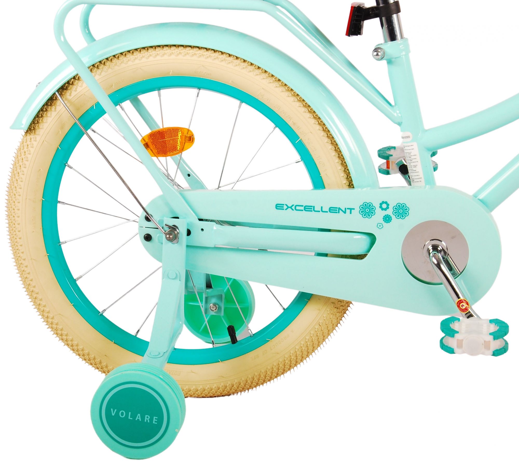 Volare Excellent Kinderfiets - Meisjes - 18 inch - Groen - 95% afgemonteerd 4 Volare Excellent Kinderfiets - Meisjes - 18 inch - Groen - 95% afgemonteerd - Afbeelding 4