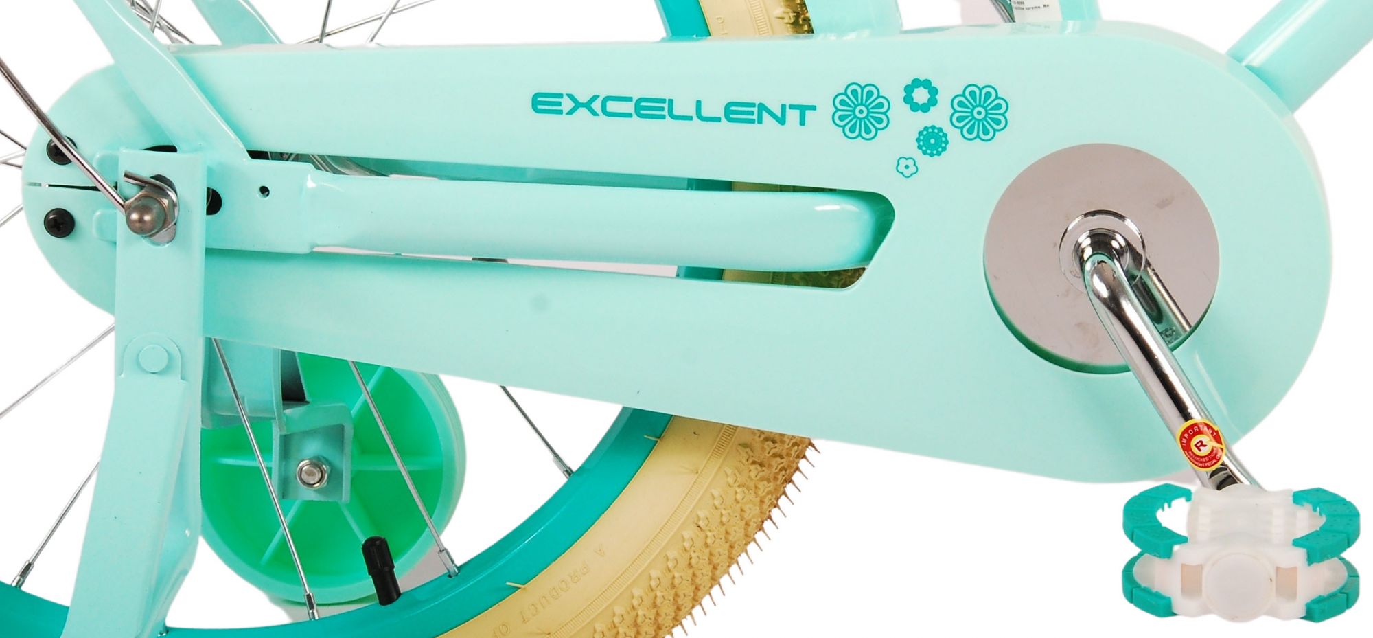 Volare Excellent Kinderfiets - Meisjes - 18 inch - Groen - 95% afgemonteerd 6 Volare Excellent Kinderfiets - Meisjes - 18 inch - Groen - 95% afgemonteerd - Afbeelding 6