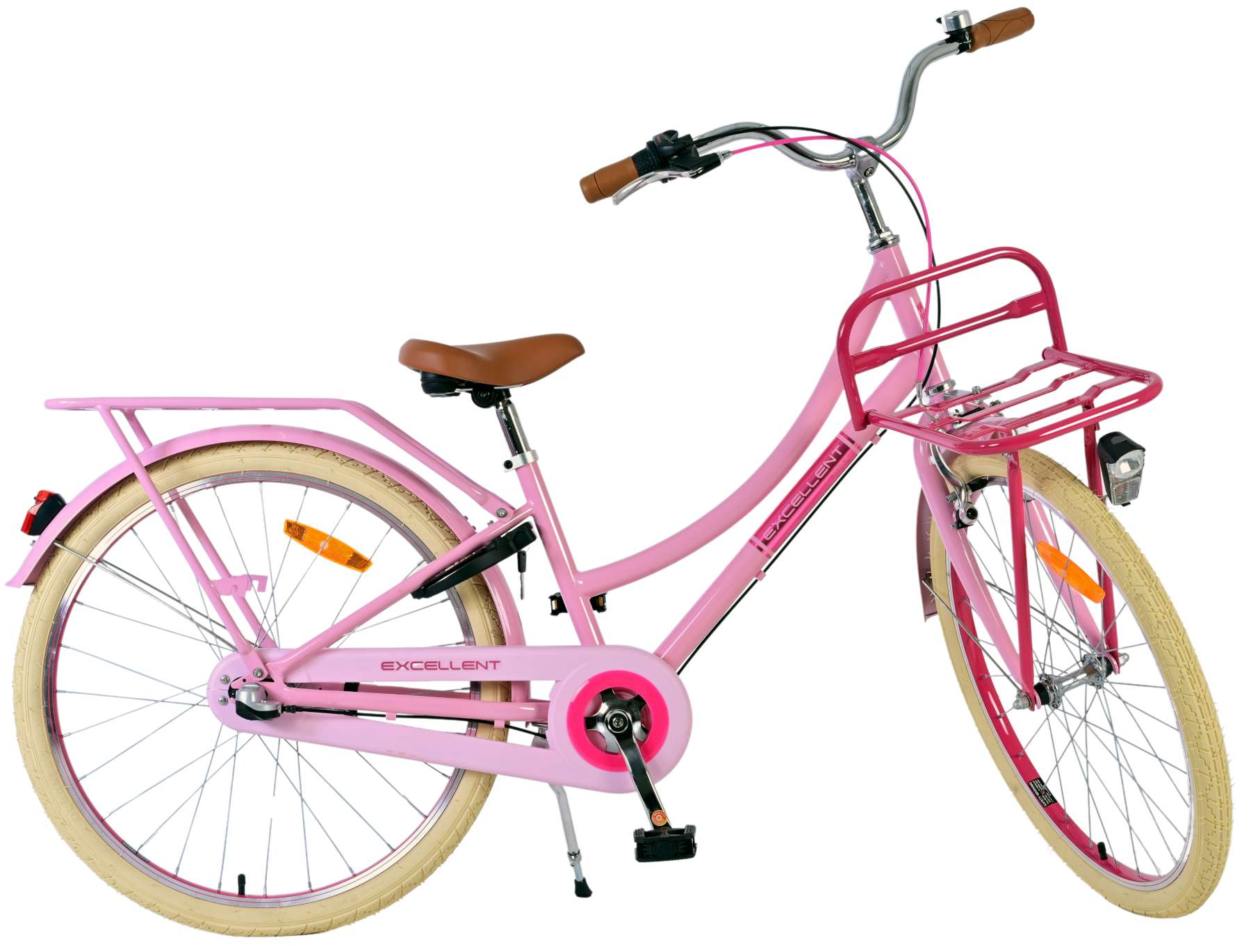 Volare Excellent Kinderfiets - Meisjes - 24 inch - Roze - 3 Versnellingen 2 Volare Excellent Kinderfiets - Meisjes - 24 inch - Roze - 3 Versnellingen - Afbeelding 2
