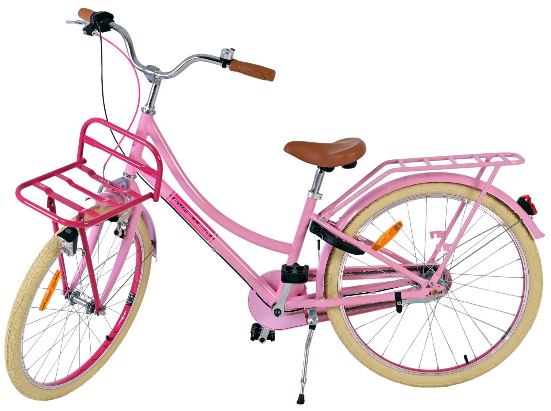 Volare Excellent Kinderfiets - Meisjes - 24 inch - Roze - 3 Versnellingen 4 Volare Excellent Kinderfiets - Meisjes - 24 inch - Roze - 3 Versnellingen - Afbeelding 4