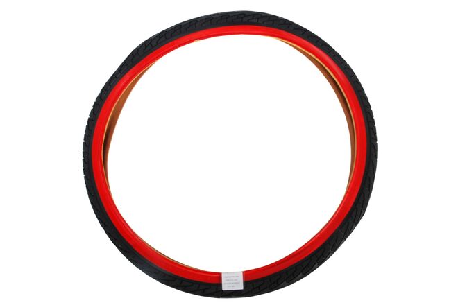 Volare Buitenband - 24 inch - Rood Zwart - Kinderfiets 1 Volare Buitenband - 24 inch - Rood Zwart - Kinderfiets