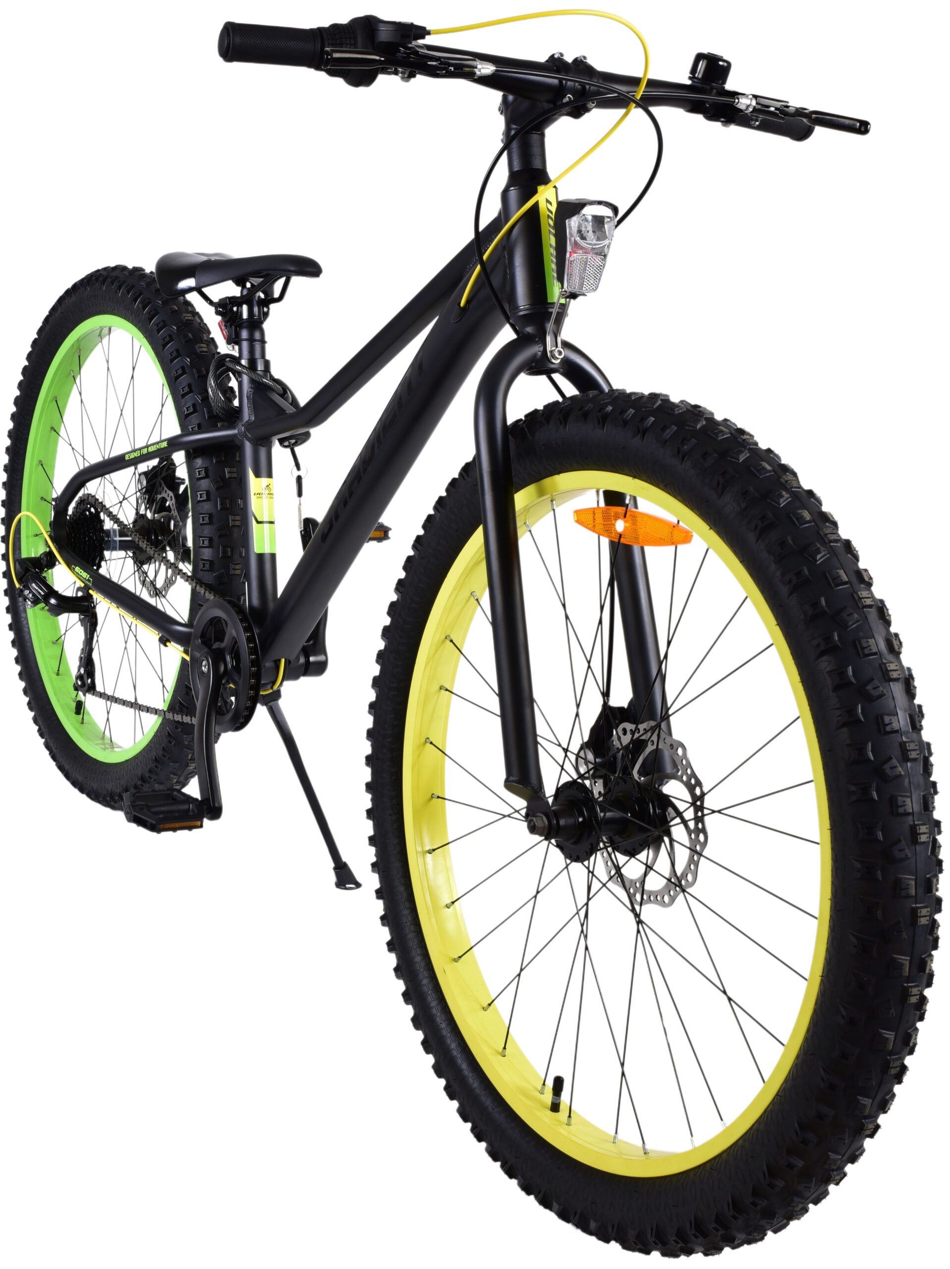 Volare Gradient Kinderfiets – Jongens – 26 inch – Zwart Geel Groen – 7 speed – Prime Collection 10 Volare Gradient Kinderfiets – Jongens – 26 inch – Zwart Geel Groen – 7 speed – Prime Collection - Afbeelding 10