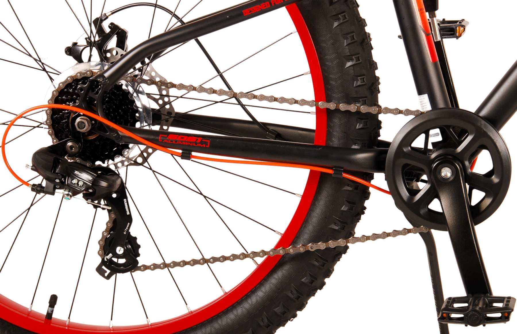 Volare Gradient Kinderfiets – Jongens – 26 inch – Zwart Oranje – 7 speed – Prime Collection 6 Volare Gradient Kinderfiets – Jongens – 26 inch – Zwart Oranje – 7 speed – Prime Collection - Afbeelding 6