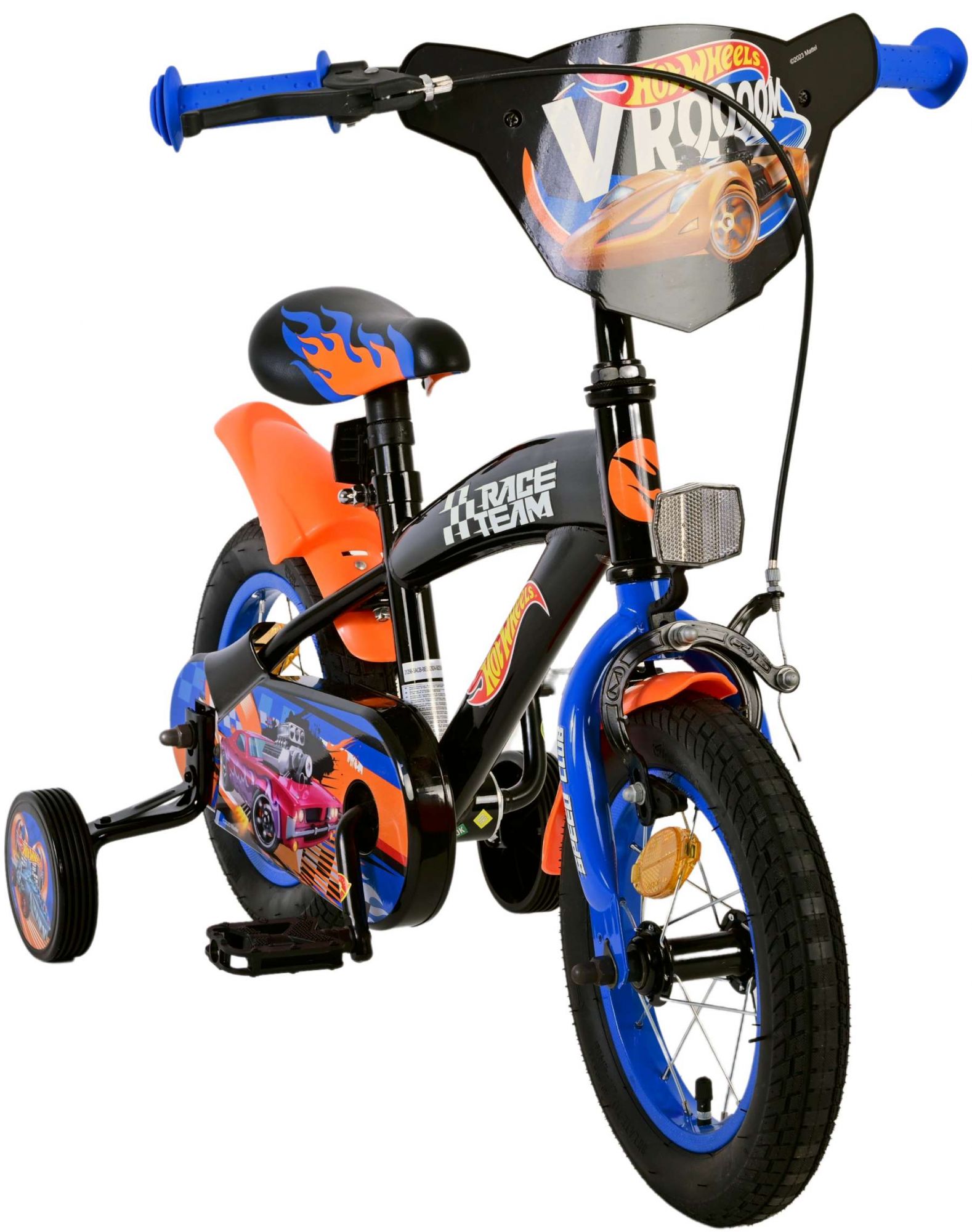 Hot Wheels Kinderfiets - Jongens - 12 inch - Zwart Oranje Blauw 6 Hot Wheels Kinderfiets - Jongens - 12 inch - Zwart Oranje Blauw - Afbeelding 6