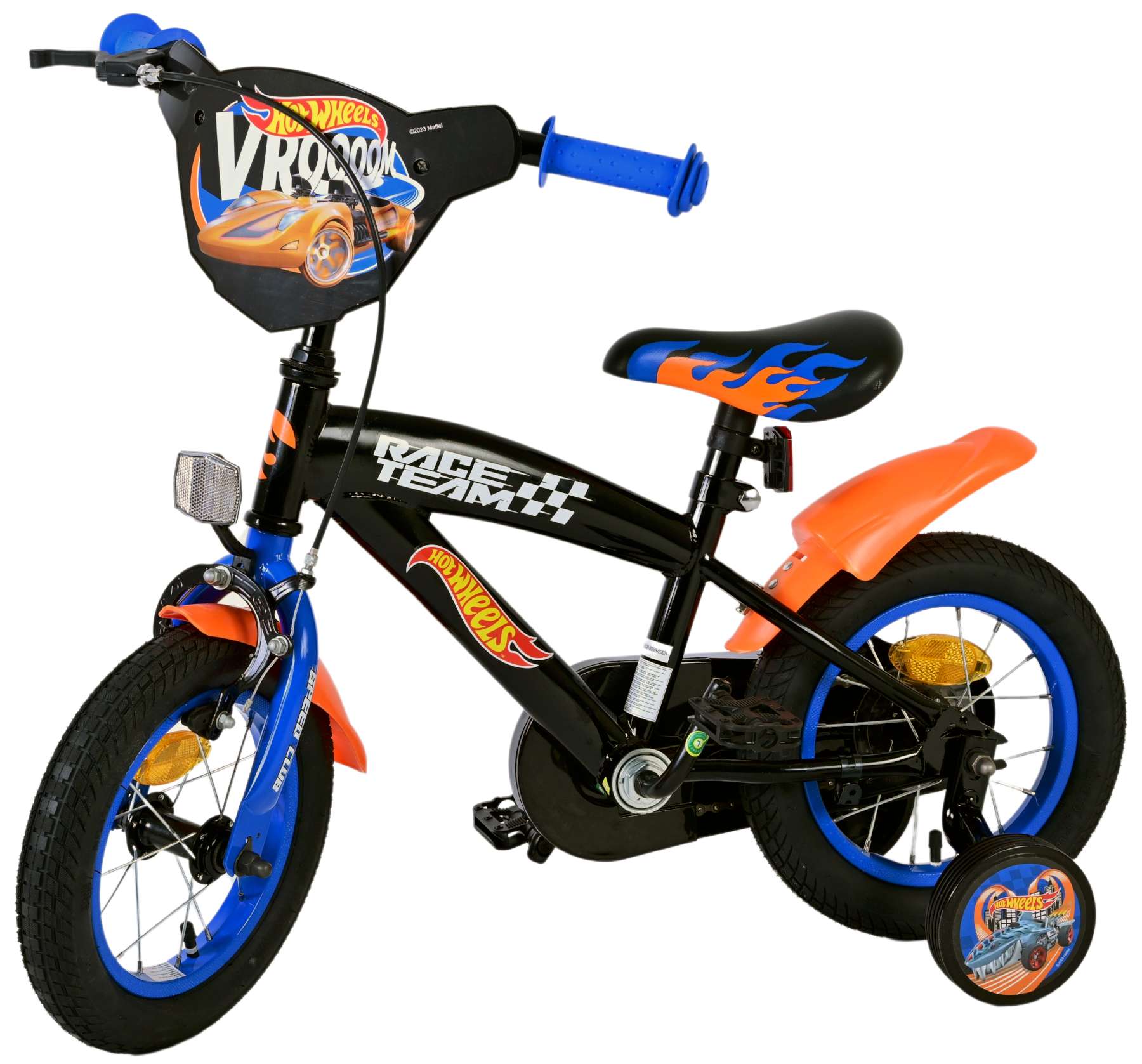 Hot Wheels Kinderfiets - Jongens - 12 inch - Zwart Oranje Blauw 9 Hot Wheels Kinderfiets - Jongens - 12 inch - Zwart Oranje Blauw - Afbeelding 9