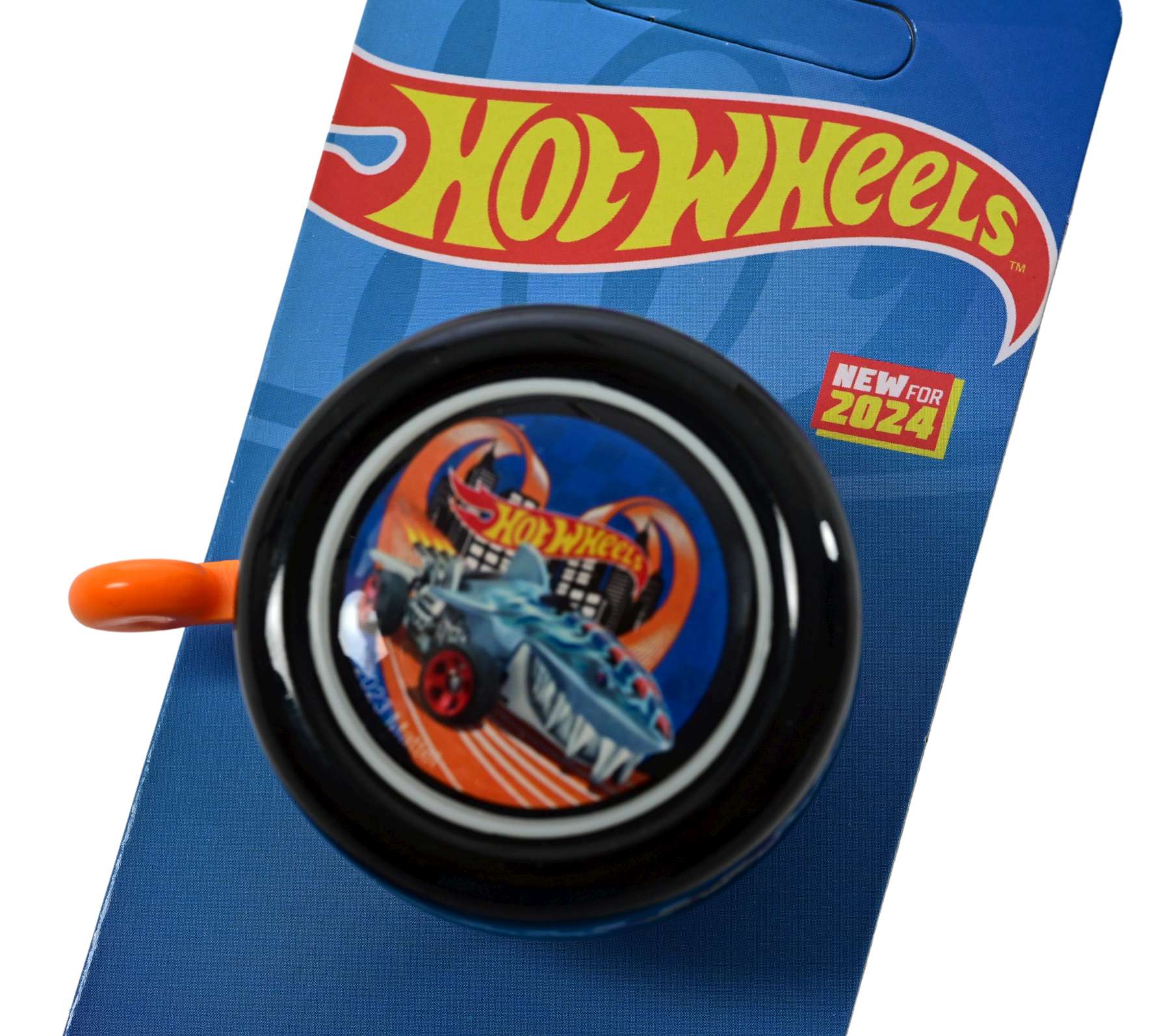 Hot Wheels Fietsbel - Jongens - Oranje - Zwart 2 Hot Wheels Fietsbel - Jongens - Oranje - Zwart - Afbeelding 2