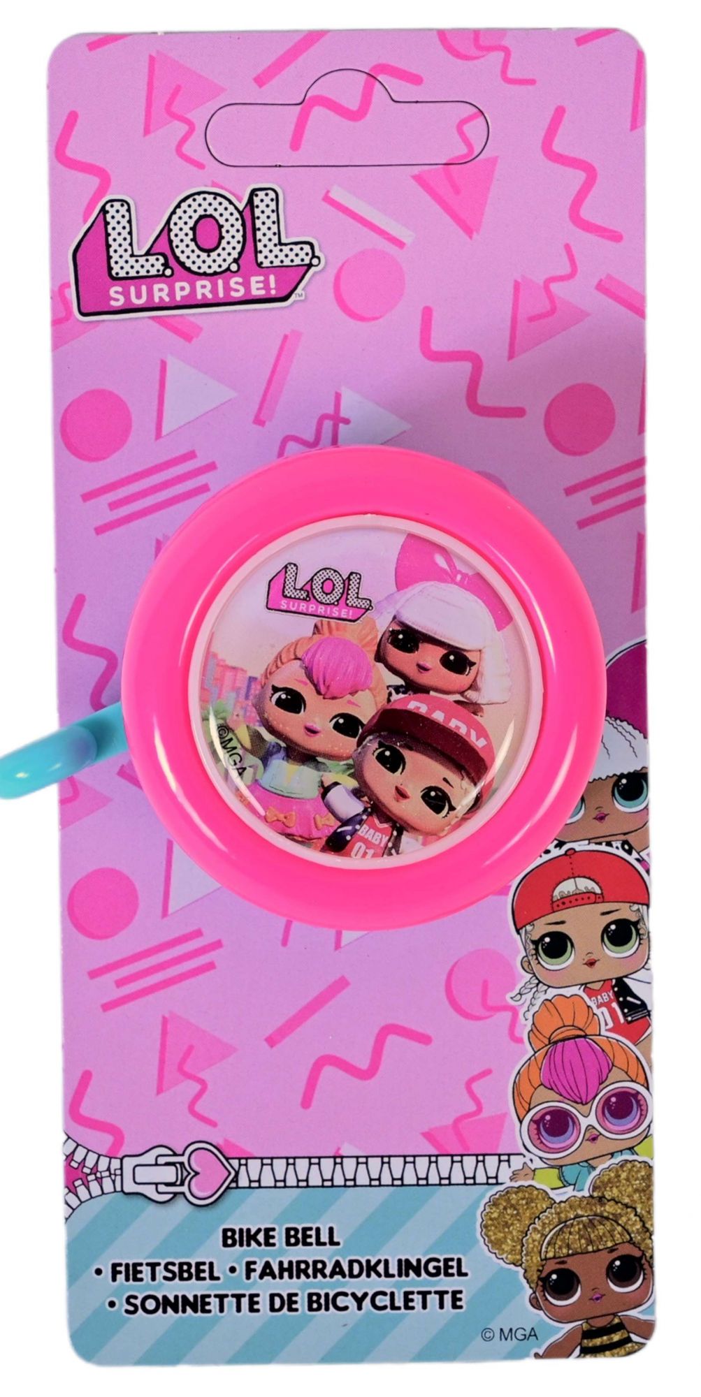 Dolls Fietsbel - Meisjes - Roze 2 Dolls Fietsbel - Meisjes - Roze - Afbeelding 2