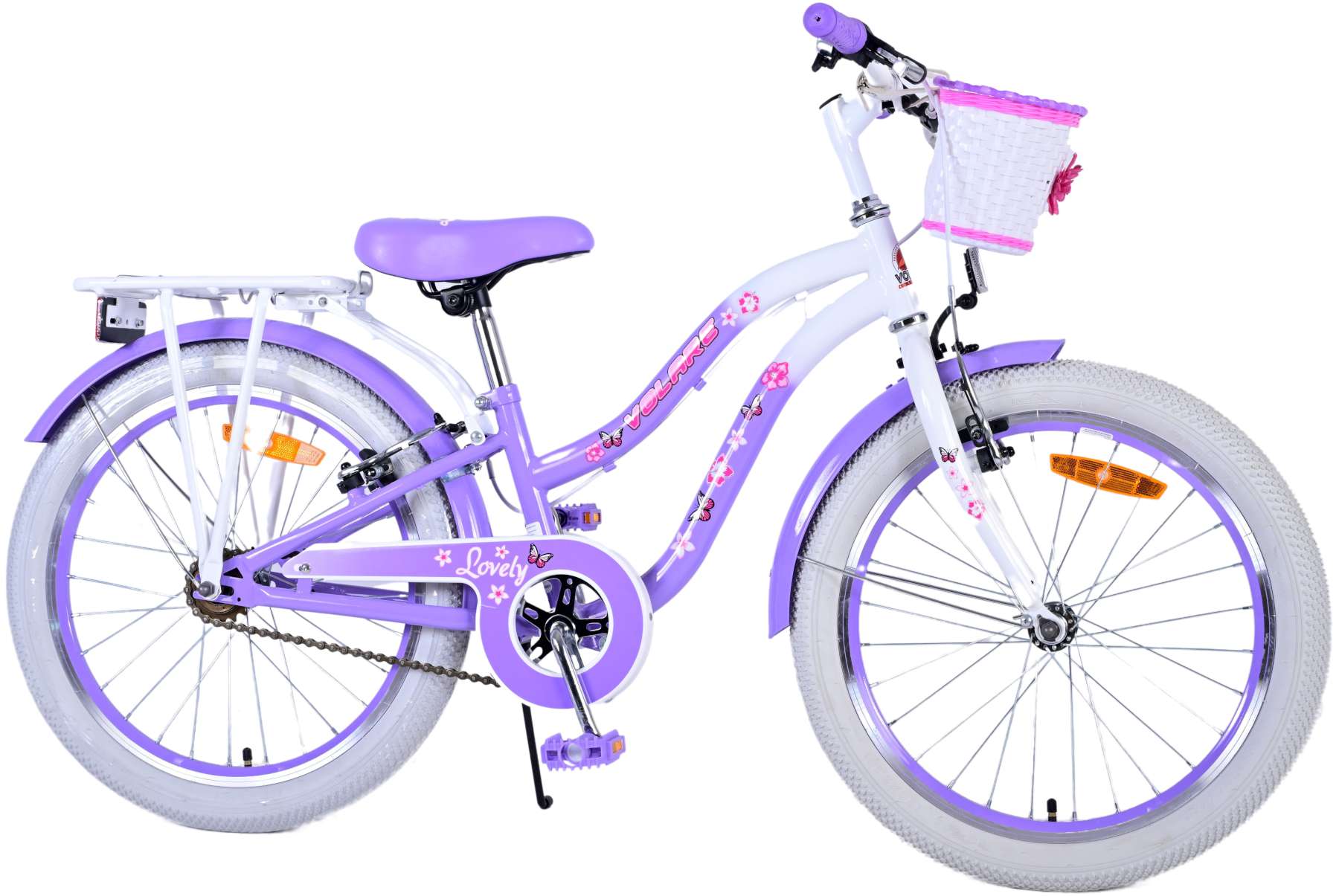 Volare Lovely Kinderfiets - Meisjes - 20 inch - Paars - Twee handremmen 2 Volare Lovely Kinderfiets - Meisjes - 20 inch - Paars - Twee handremmen - Afbeelding 2