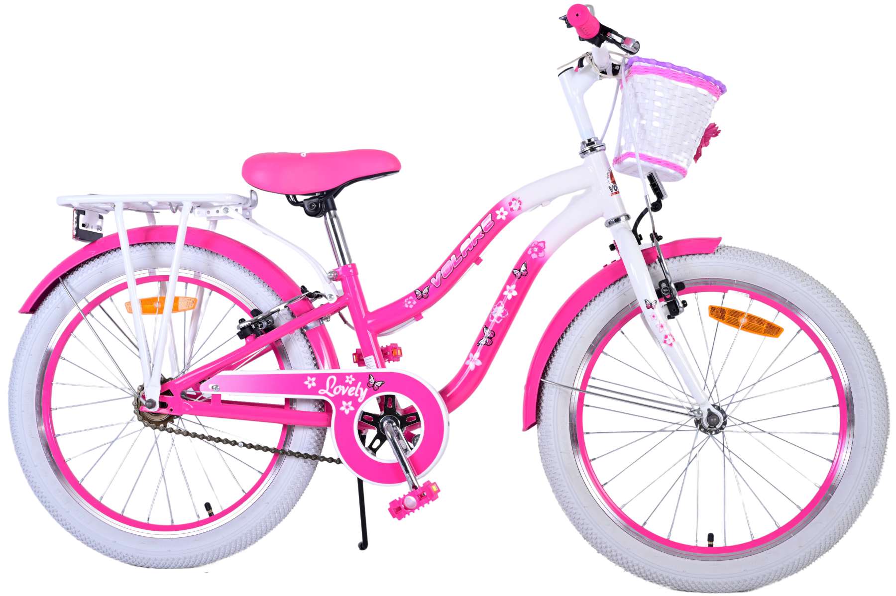 Volare Lovely Kinderfiets - Meisjes - 20 inch - Roze - Twee handremmen 2 Volare Lovely Kinderfiets - Meisjes - 20 inch - Roze - Twee handremmen - Afbeelding 2
