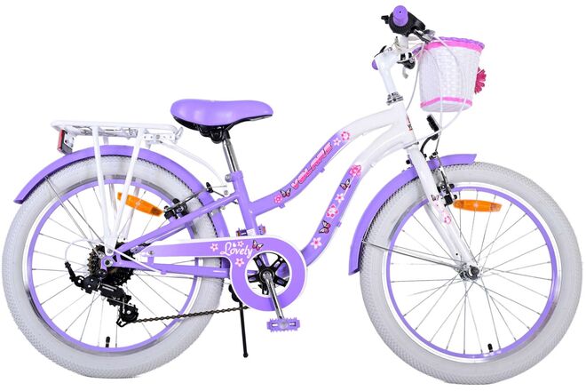 Volare Lovely Kinderfiets - Meisjes - 20 inch - Paars - 7 versnellingen 1 Volare Lovely Kinderfiets - Meisjes - 20 inch - Paars - 7 versnellingen