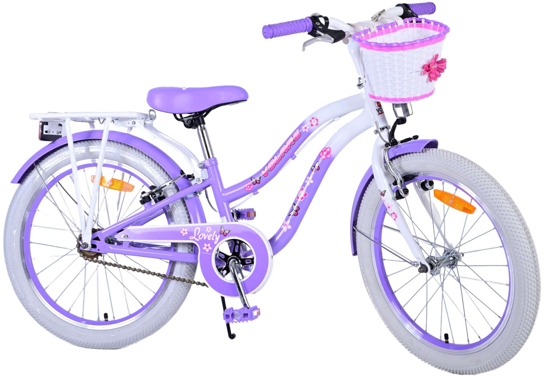 Volare Lovely Kinderfiets - Meisjes - 20 inch - Paars - Twee handremmen 3 Volare Lovely Kinderfiets - Meisjes - 20 inch - Paars - Twee handremmen - Afbeelding 3