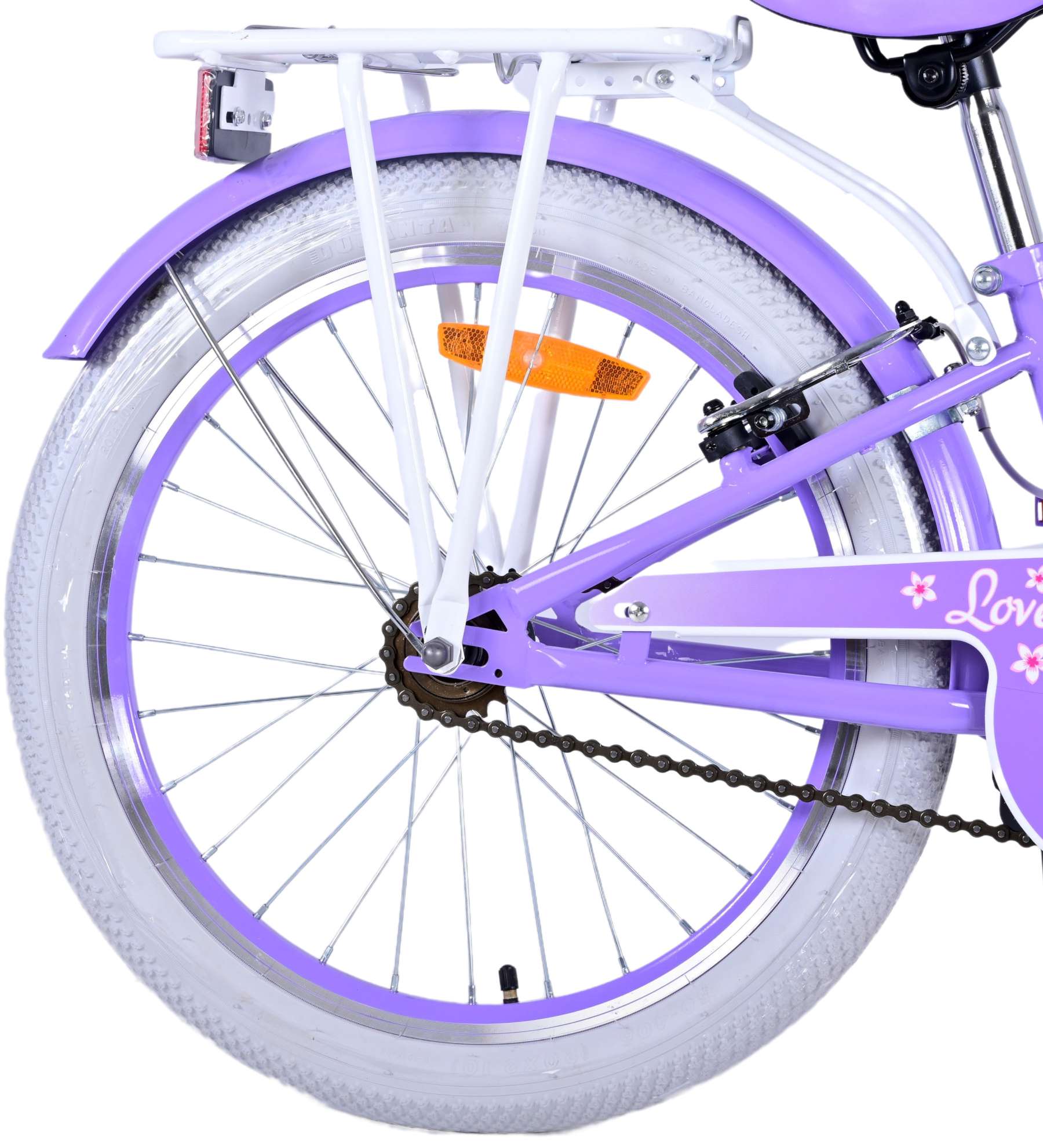 Volare Lovely Kinderfiets - Meisjes - 20 inch - Paars - Twee handremmen 4 Volare Lovely Kinderfiets - Meisjes - 20 inch - Paars - Twee handremmen - Afbeelding 4