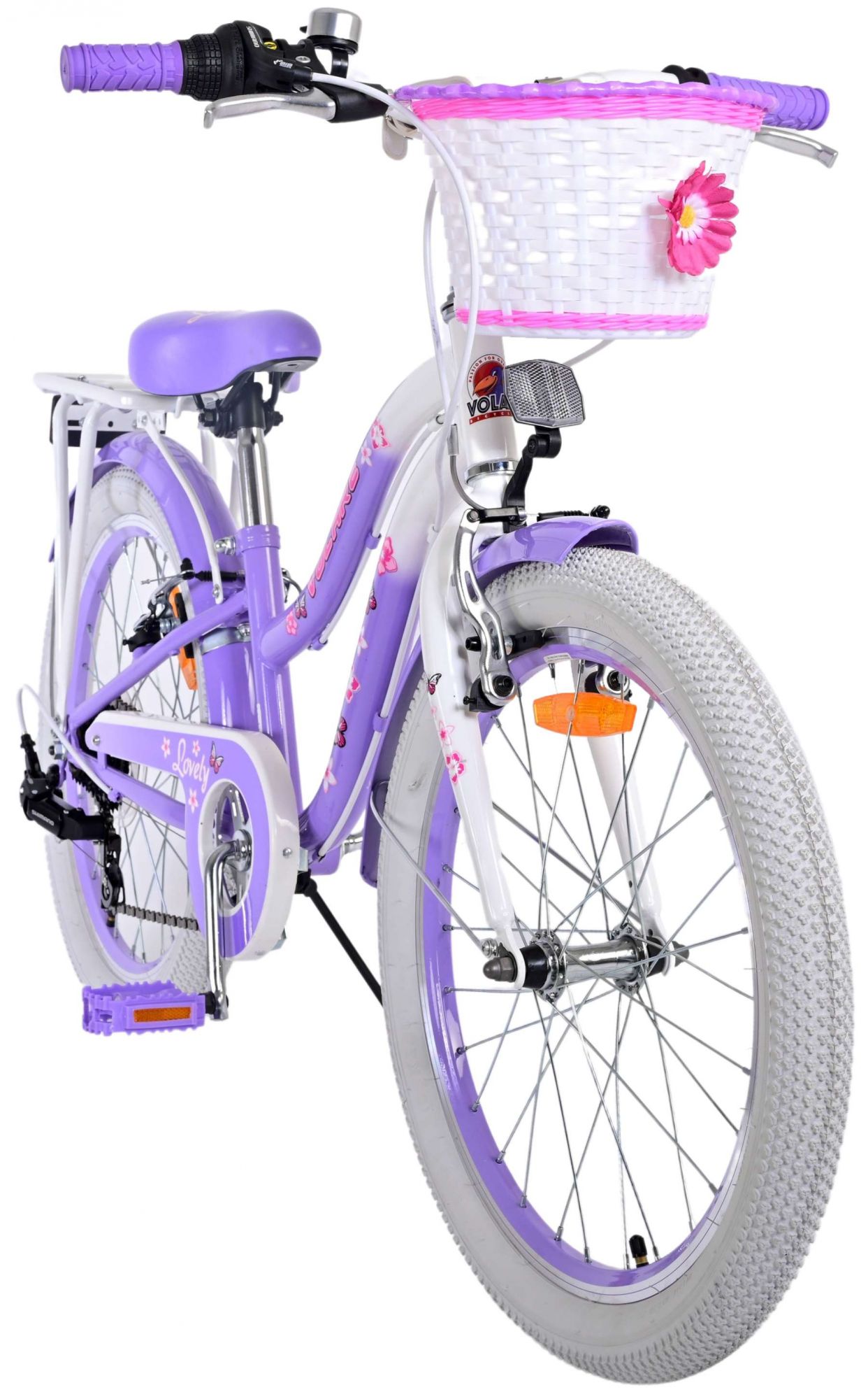 Volare Lovely Kinderfiets - Meisjes - 20 inch - Paars - 7 versnellingen 6 Volare Lovely Kinderfiets - Meisjes - 20 inch - Paars - 7 versnellingen - Afbeelding 6